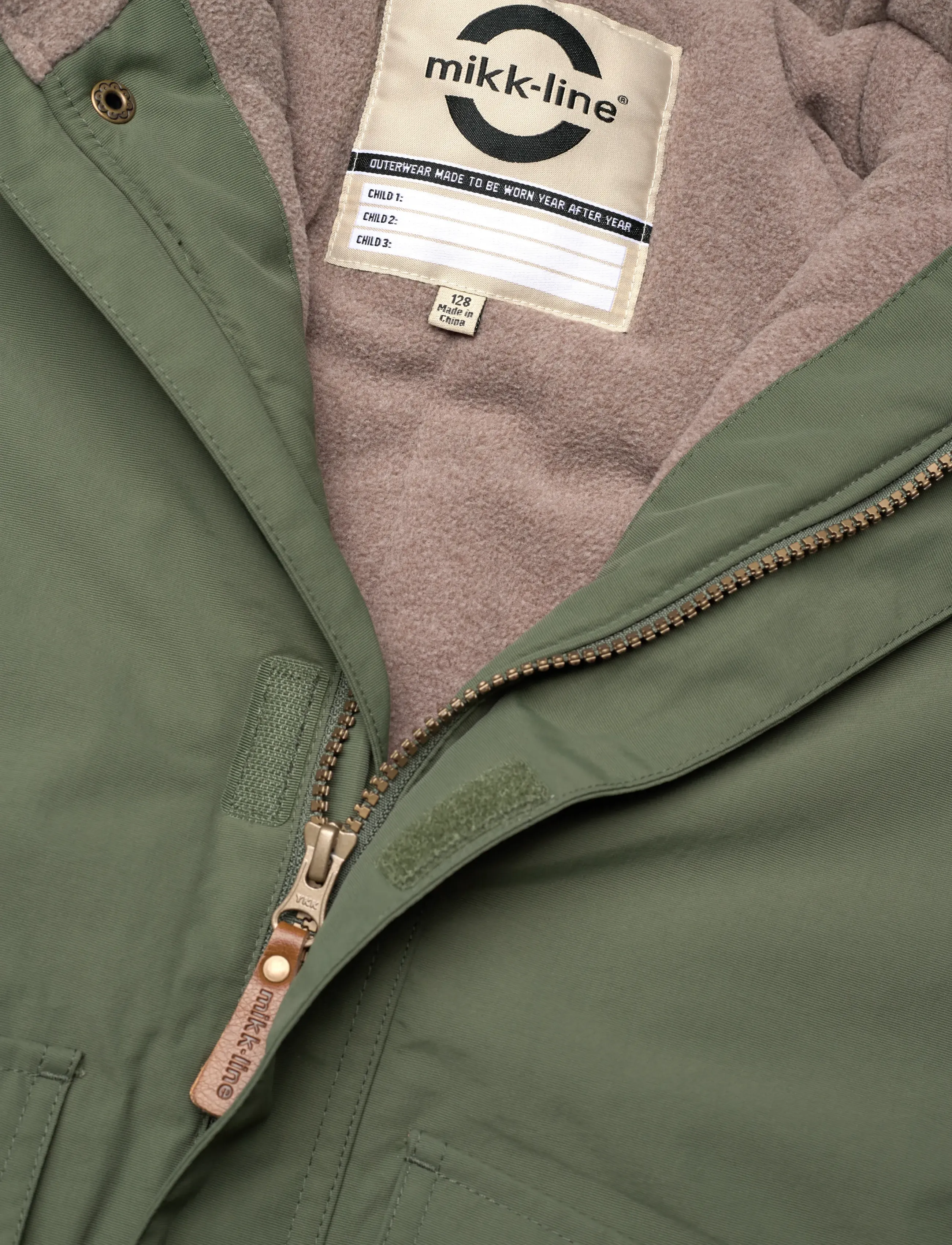 mikk-line - Nylon Boys Jacket - vinterjakker - thyme - 2