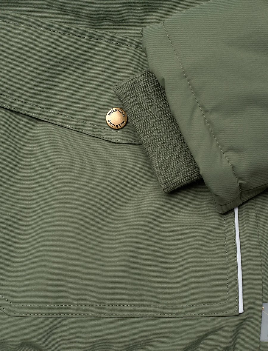 mikk-line - Nylon Boys Jacket - boblejakker & dunjakker - thyme - 4