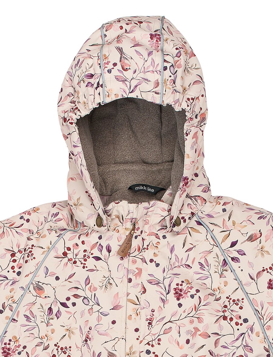 mikk-line - Polyester Junior Suit - Aop Floral - schneeanzug - berries & birds aop - 3