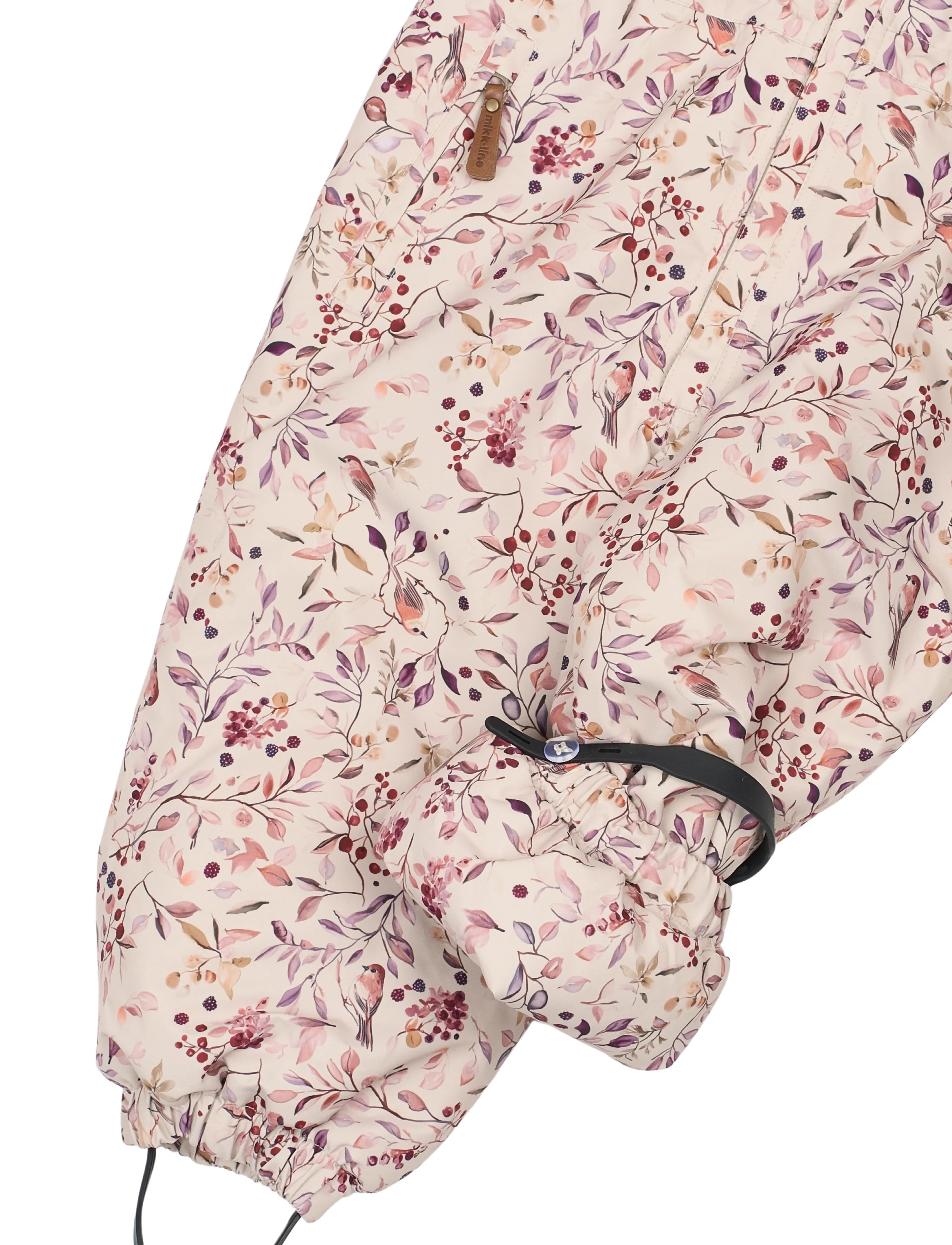 mikk-line - Polyester Junior Suit - Aop Floral - schneeanzug - berries & birds aop - 5
