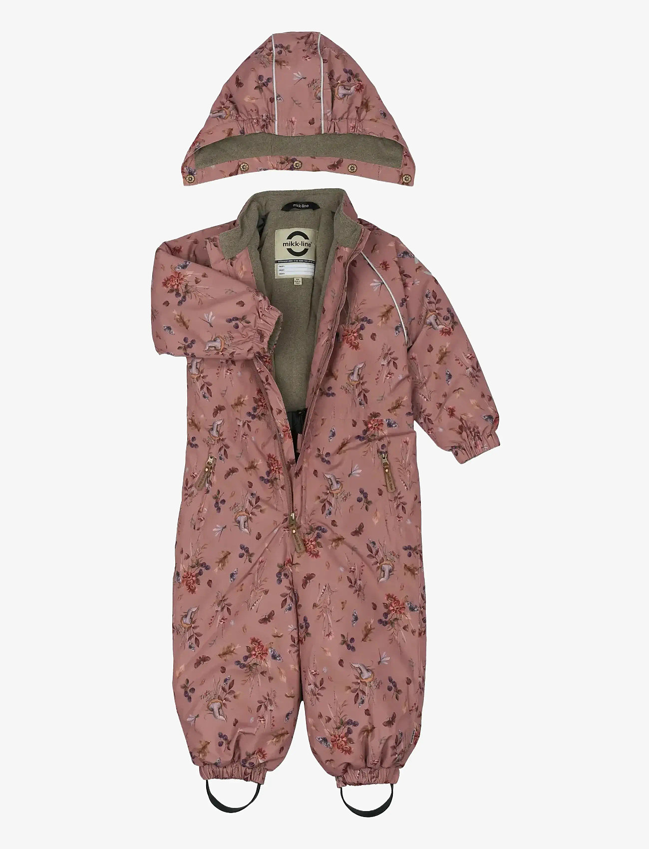 mikk-line - Polyester Junior Suit - Aop Floral - shop efter alder - burlwood - 2
