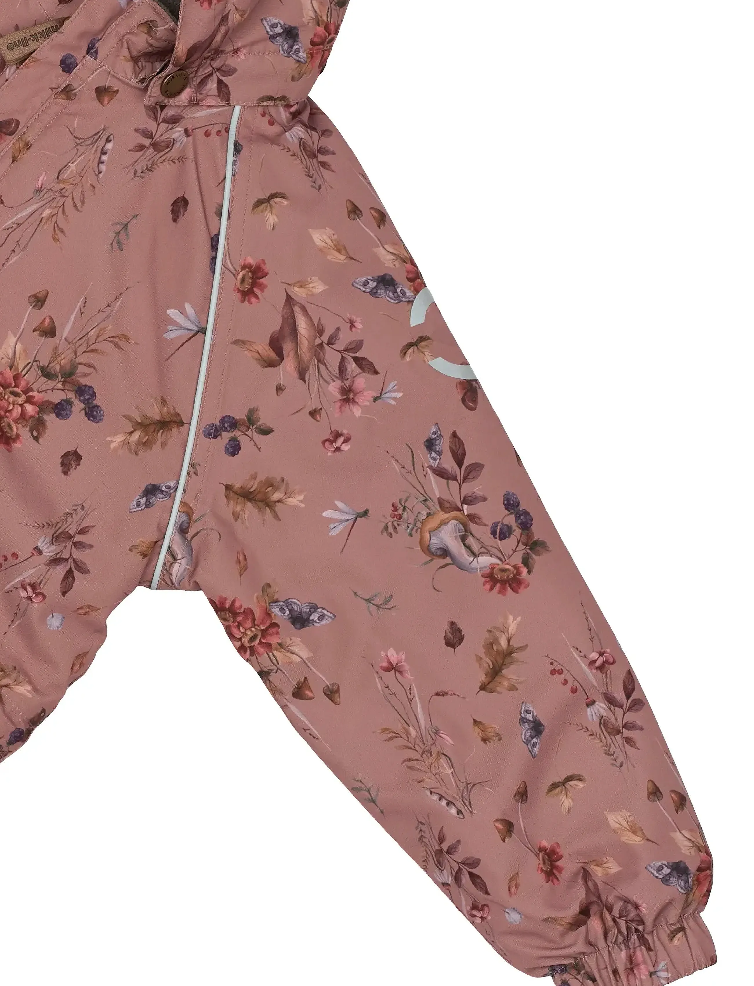 mikk-line - Polyester Junior Suit - Aop Floral - haalarit - burlwood - 3