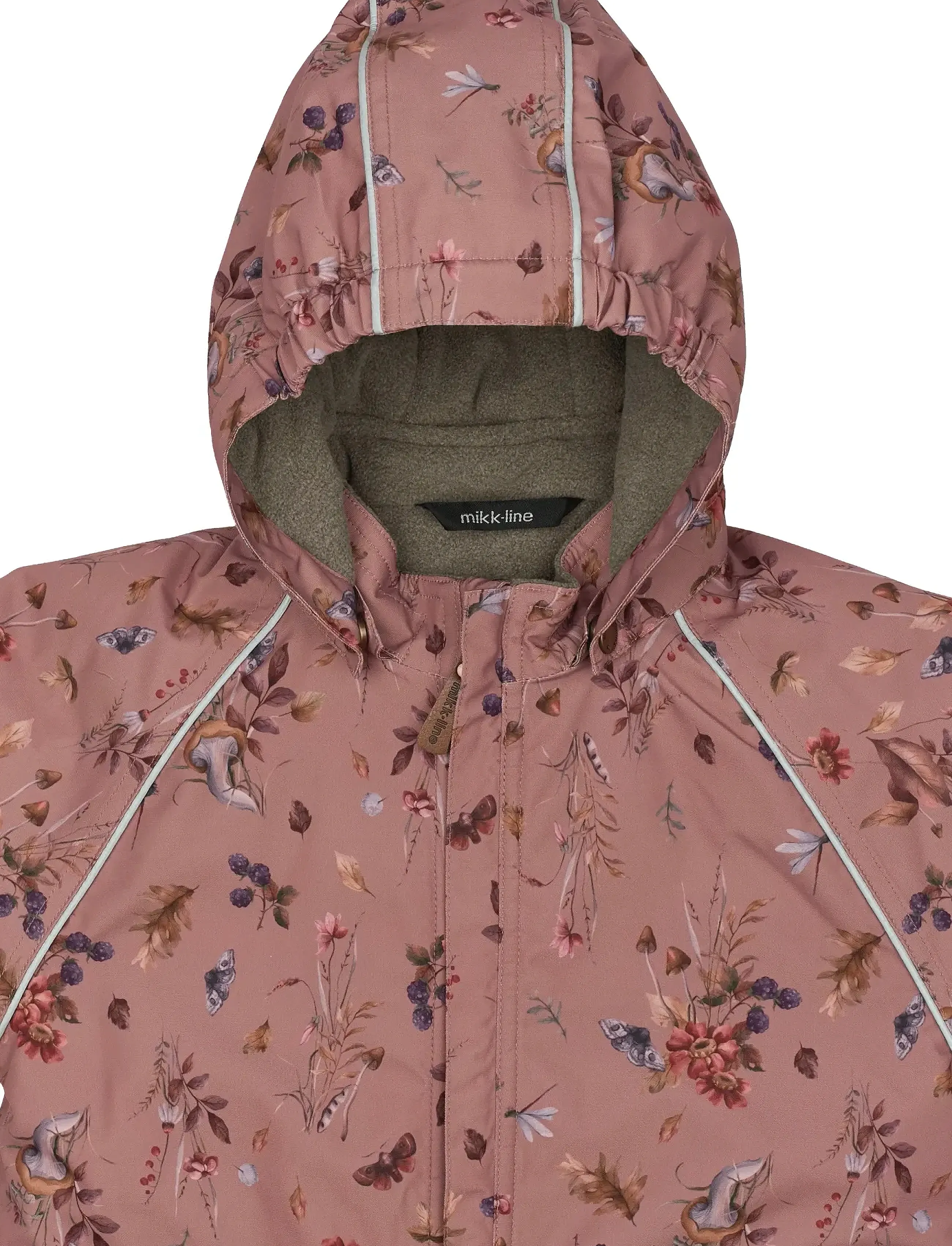 mikk-line - Polyester Junior Suit - Aop Floral - haalarit - burlwood - 4