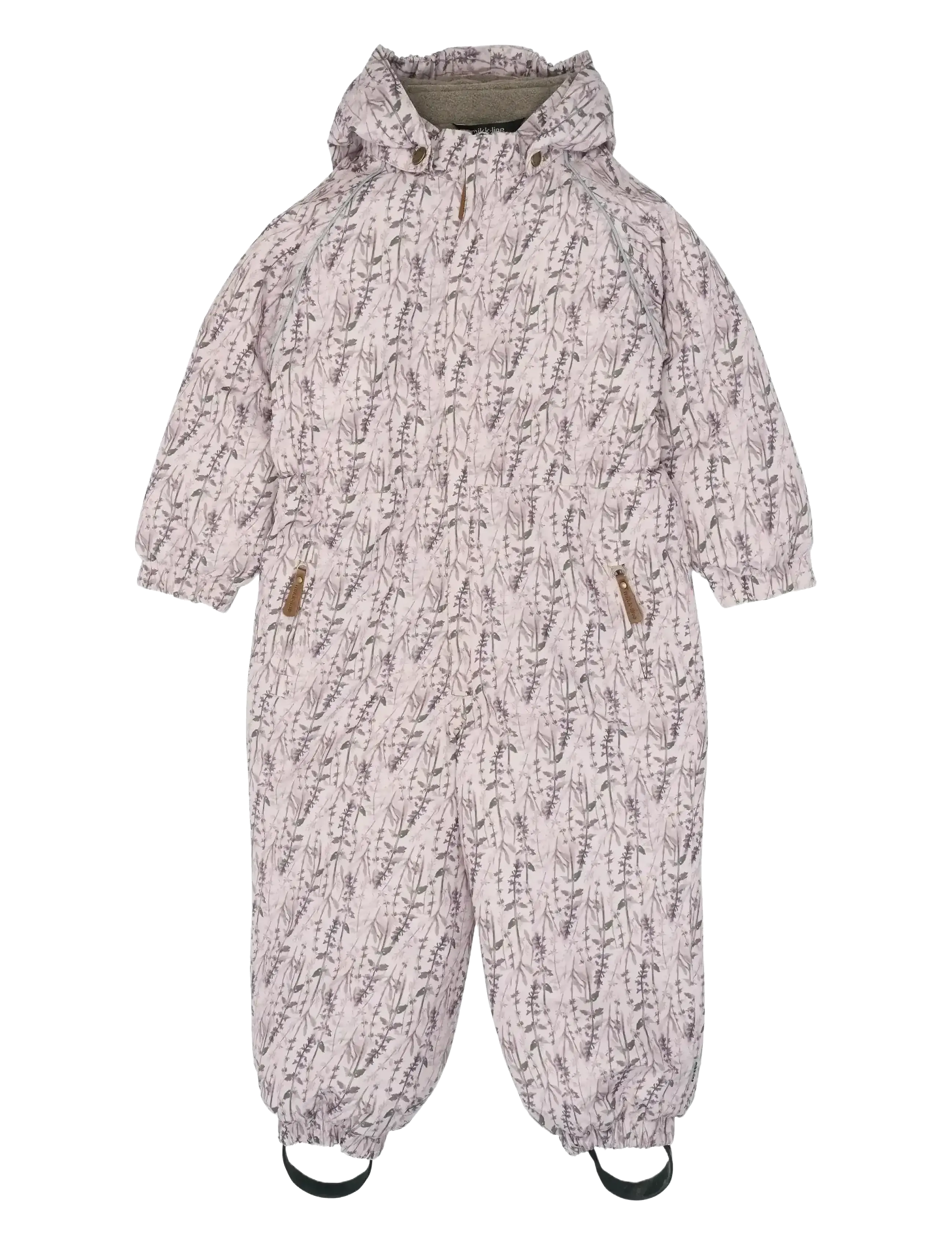 MIKK-LINE Polyester Junior Anzug - Aop Floral Grau - 104 - Kinder