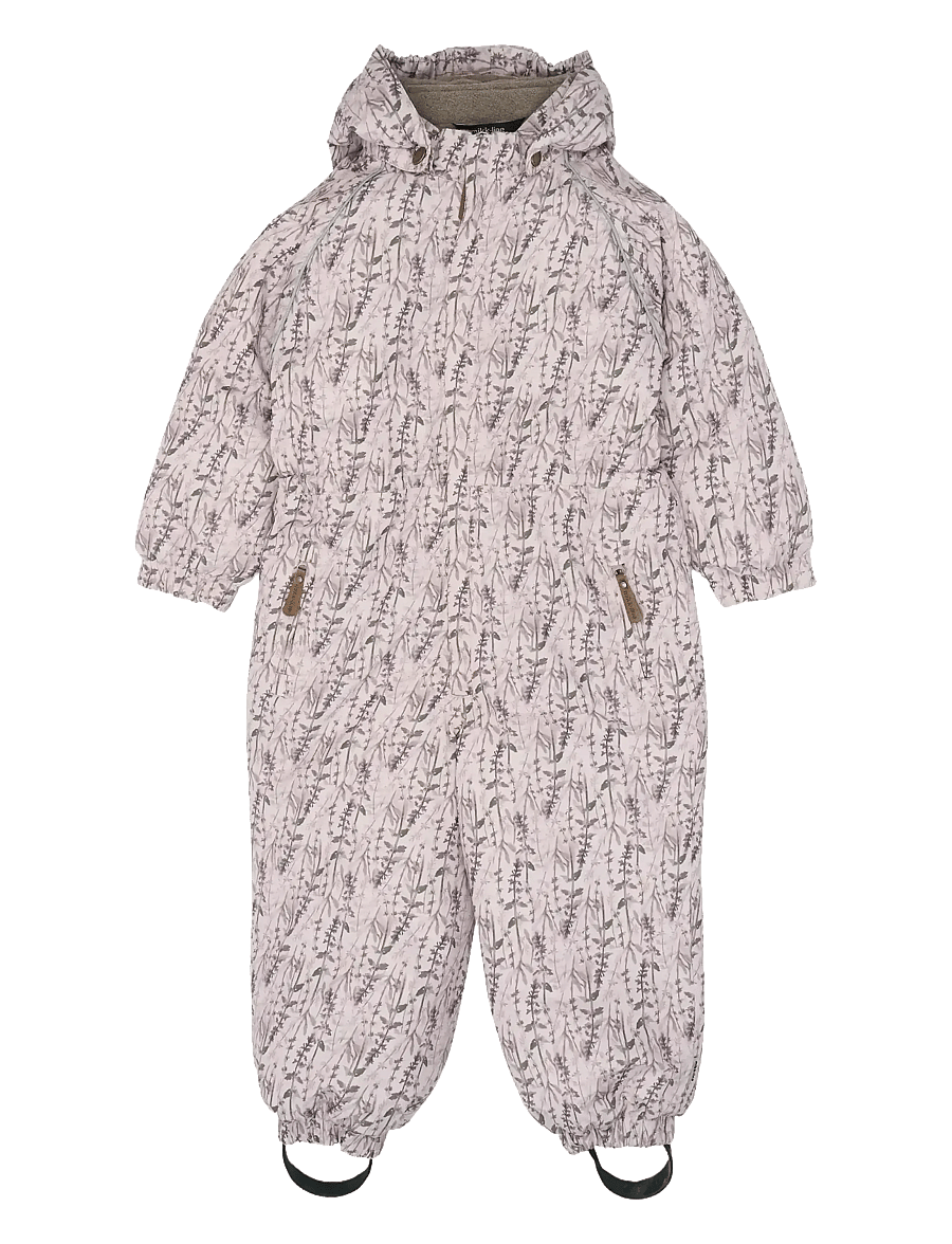 mikk-line - Polyester Junior Suit - Aop Floral - shop efter alder - cloud gray - 0