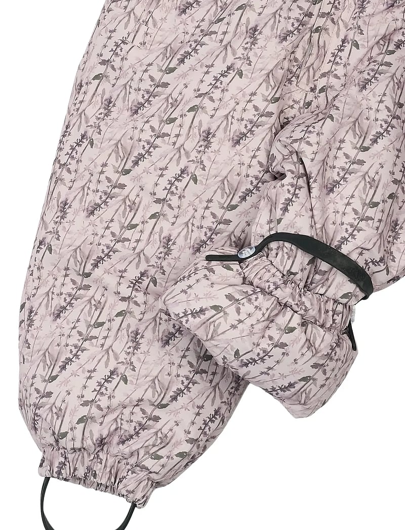 mikk-line - Polyester Junior Suit - Aop Floral - Žieminiai kombinezonai - cloud gray - 3