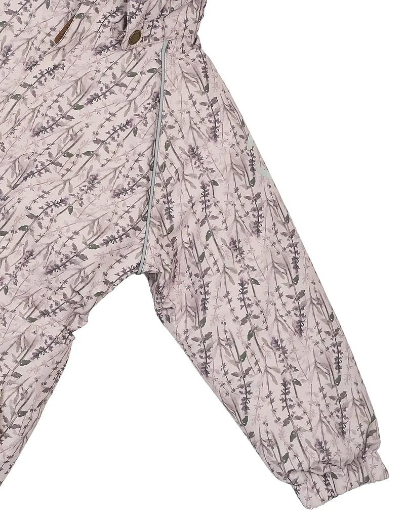 mikk-line - Polyester Junior Suit - Aop Floral - Žieminiai kombinezonai - cloud gray - 4