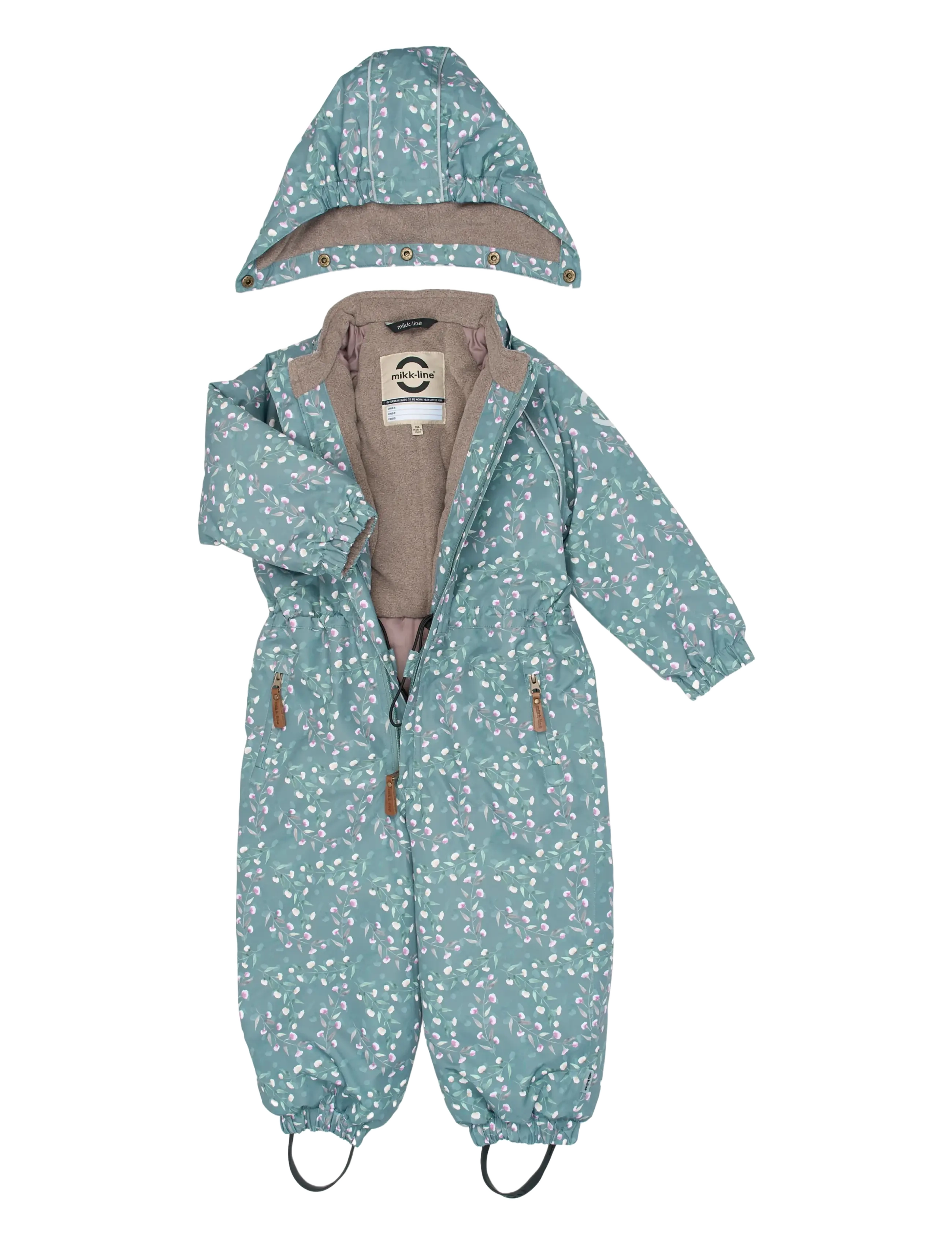 mikk-line - Polyester Junior Suit - Aop Floral - schneeanzug - floral shadow aop - 2
