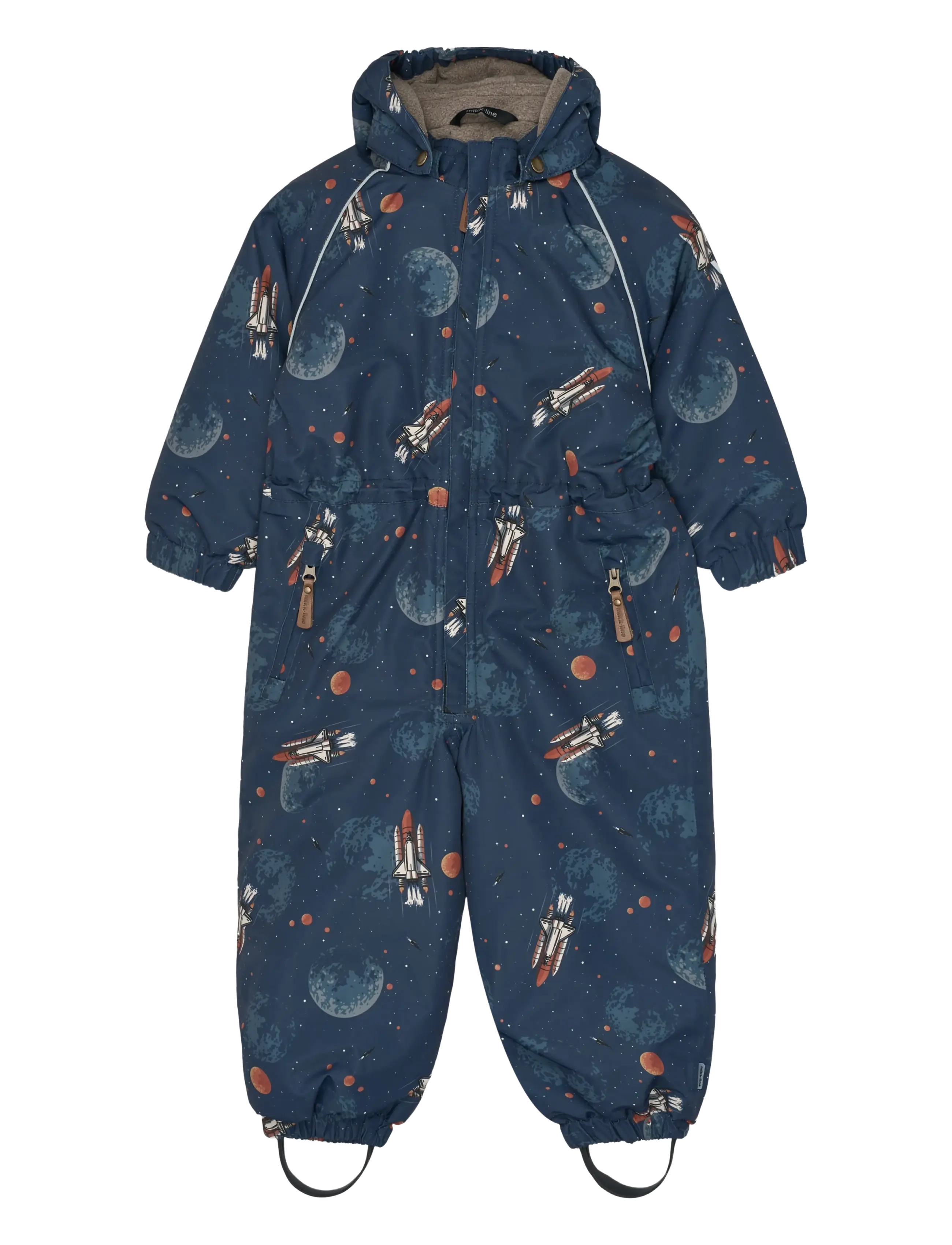 mikk-line Polyester Junior Suit - Aop Floral - Schneeanzug - SPACE AOP / navy