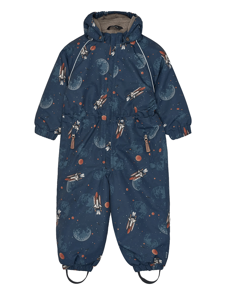 mikk-line - Polyester Junior Suit - Aop Floral - schneeanzug - space aop - 0