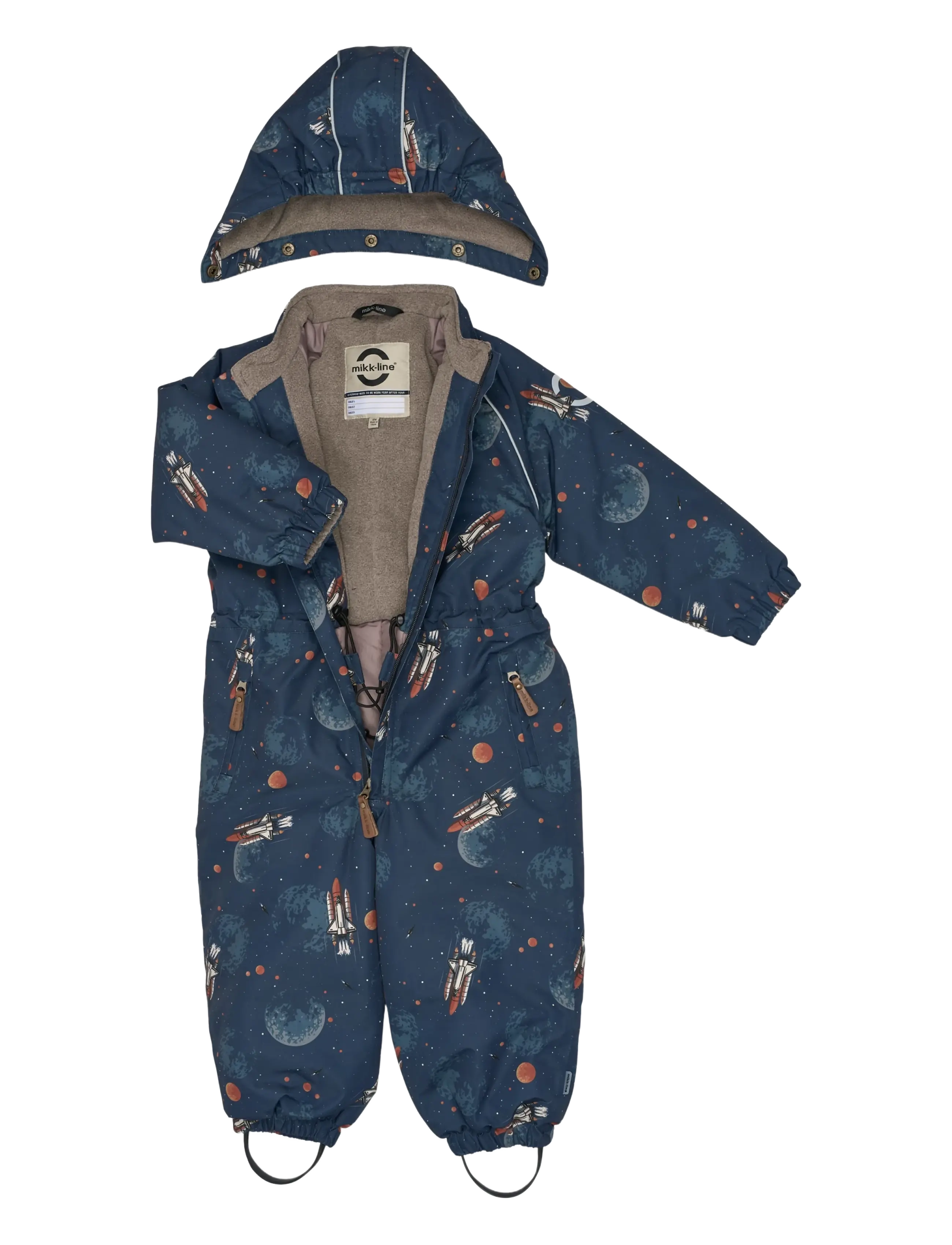 mikk-line - Polyester Junior Suit - Aop Floral - schneeanzug - space aop - 2