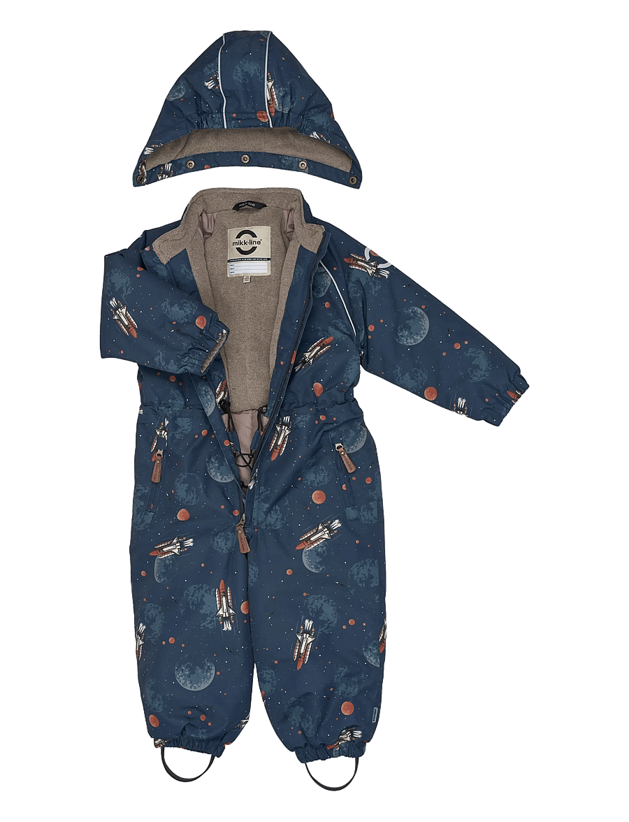 mikk-line - Polyester Junior Suit - Aop Floral - schneeanzug - space aop - 2