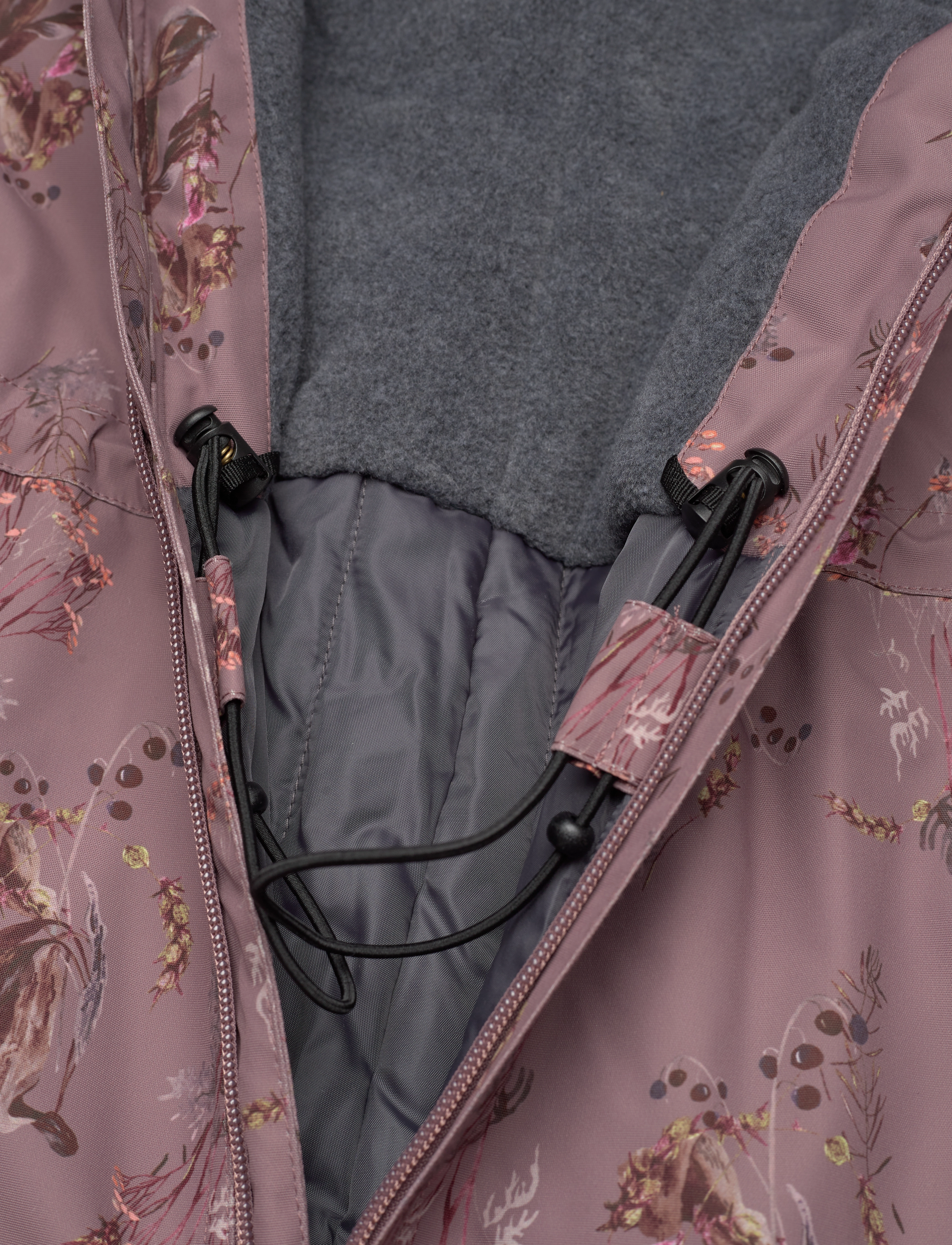 mikk-line - Polyester Junior Suit - Aop Floral - talvekombinesoon - twilight mauve - 5