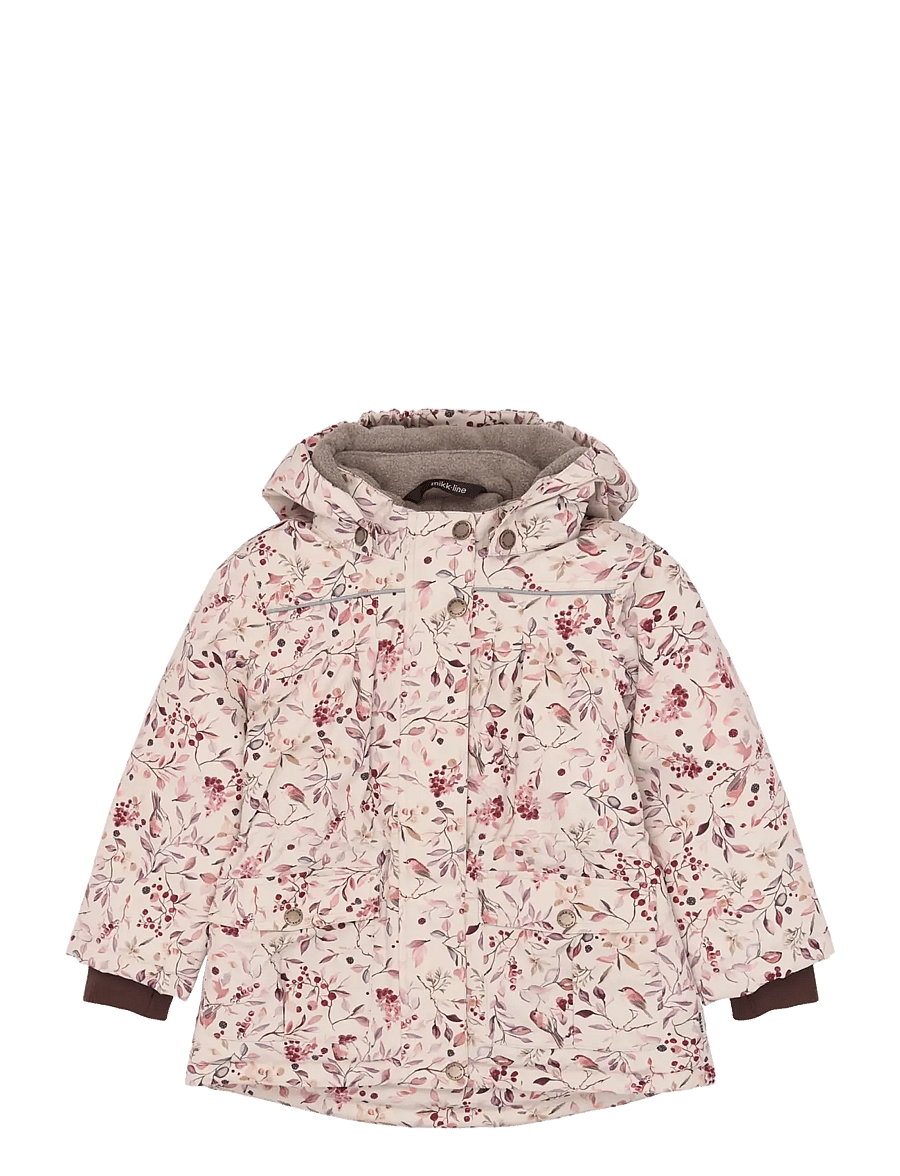 mikk-line - Polyester Jacket - Aop Floral - daunen- und steppjacken - berries & birds aop - 0