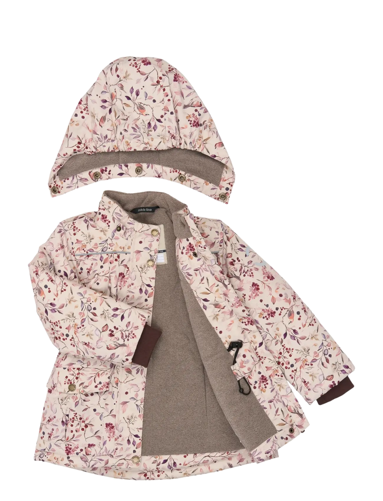 mikk-line - Polyester Jacket - Aop Floral - dunjakker - berries & birds aop - 2