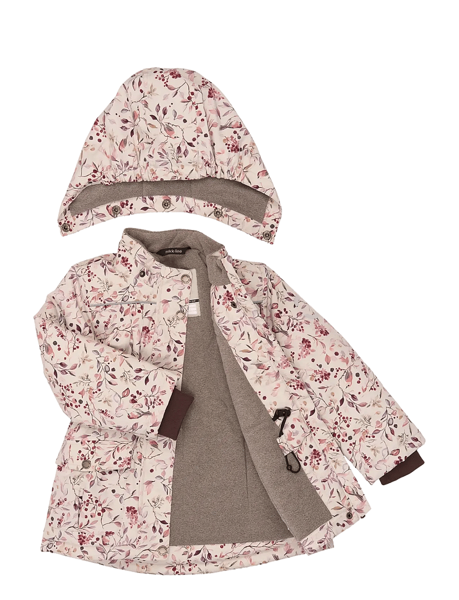 mikk-line - Polyester Jacket - Aop Floral - daunen- und steppjacken - berries & birds aop - 2