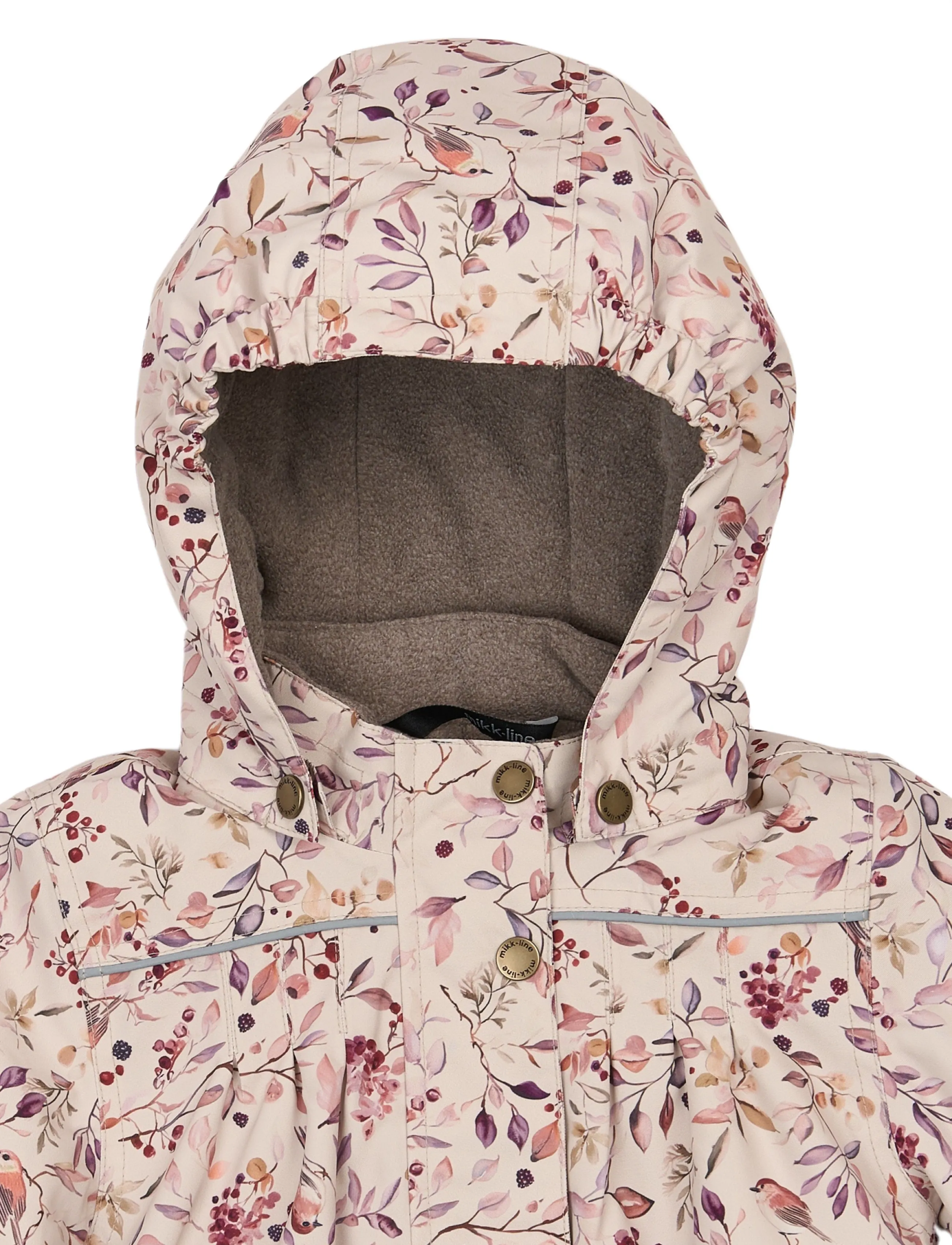 mikk-line - Polyester Jacket - Aop Floral - dunjakker - berries & birds aop - 3