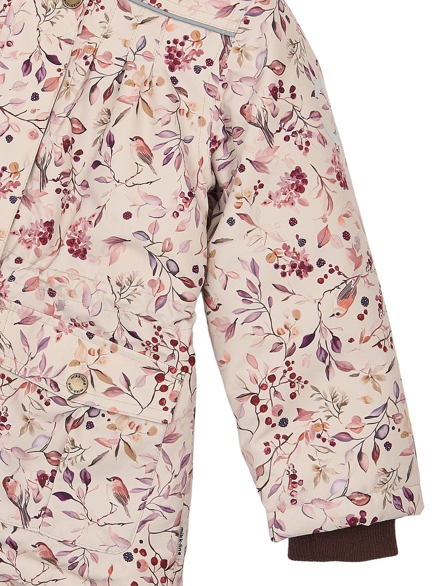 mikk-line - Polyester Jacket - Aop Floral - daunen- und steppjacken - berries & birds aop - 4