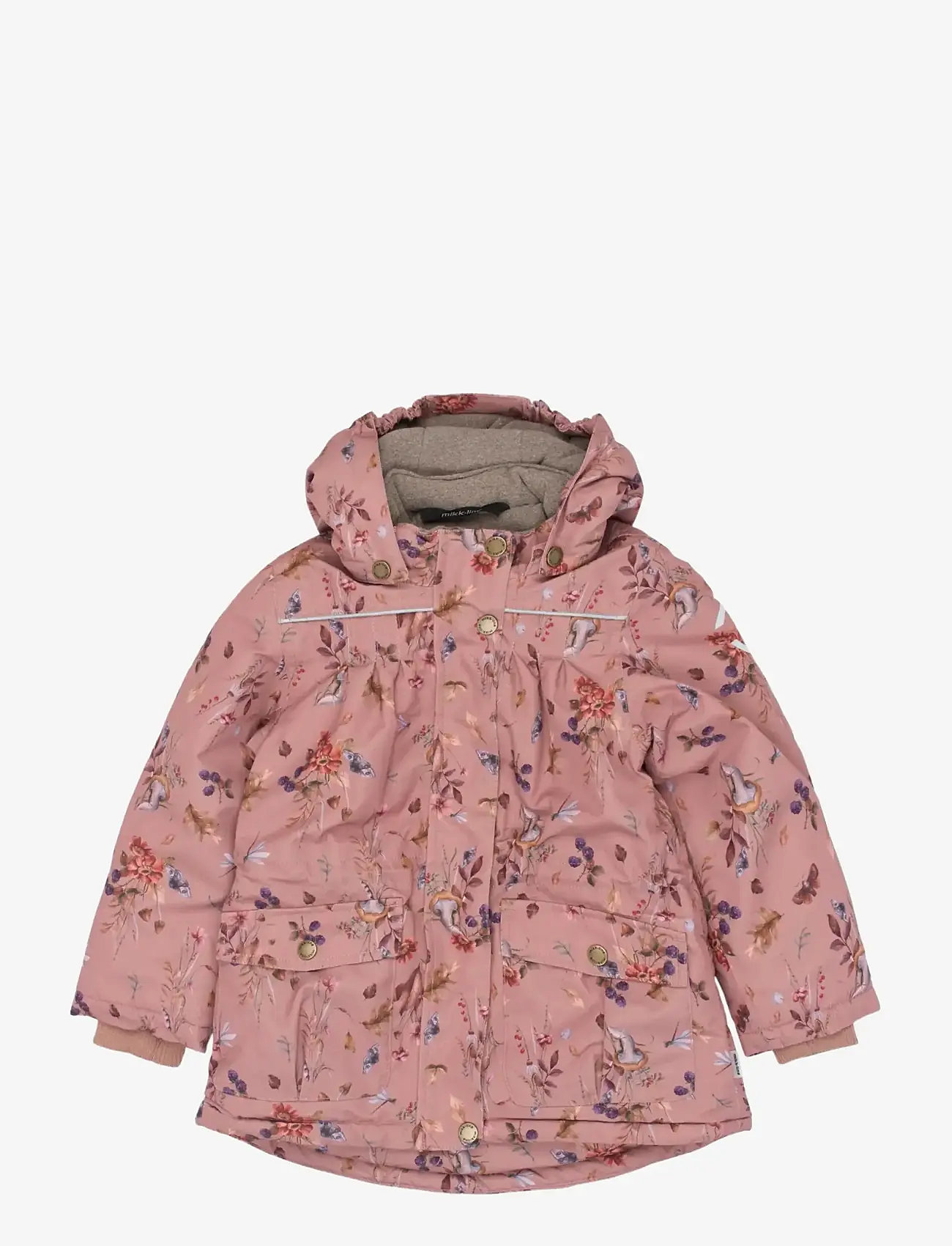 mikk-line - Polyester Jacket - Aop Floral - lapsed - burlwood - 0