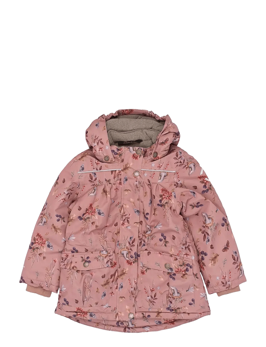 mikk-line - Polyester Jacket - Aop Floral - puhvis ja polsterdatud - burlwood - 0