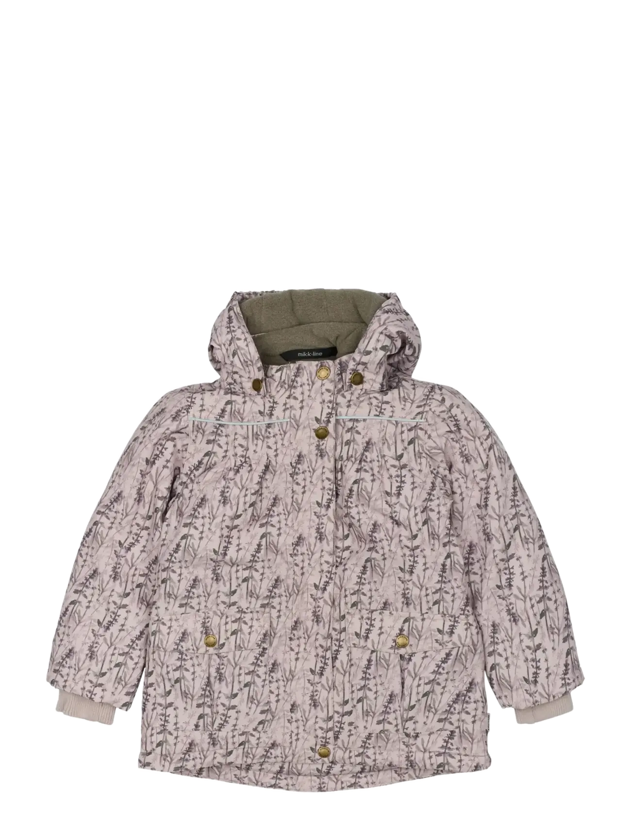 mikk-line Polyester Jacket - Aop Floral - Jacken & Mäntel - CLOUD GRAY / multi