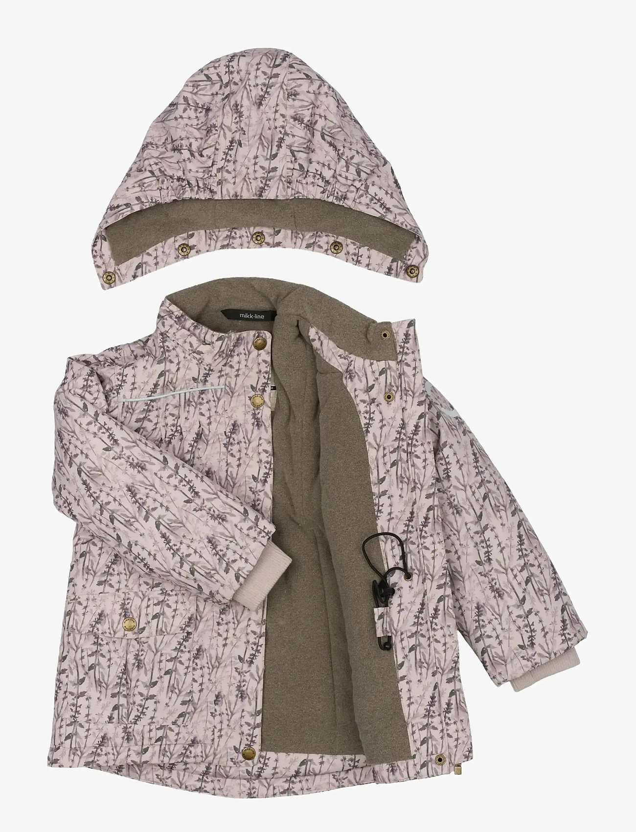 mikk-line - Polyester Jacket - Aop Floral - Žieminės striukės - cloud gray - 2