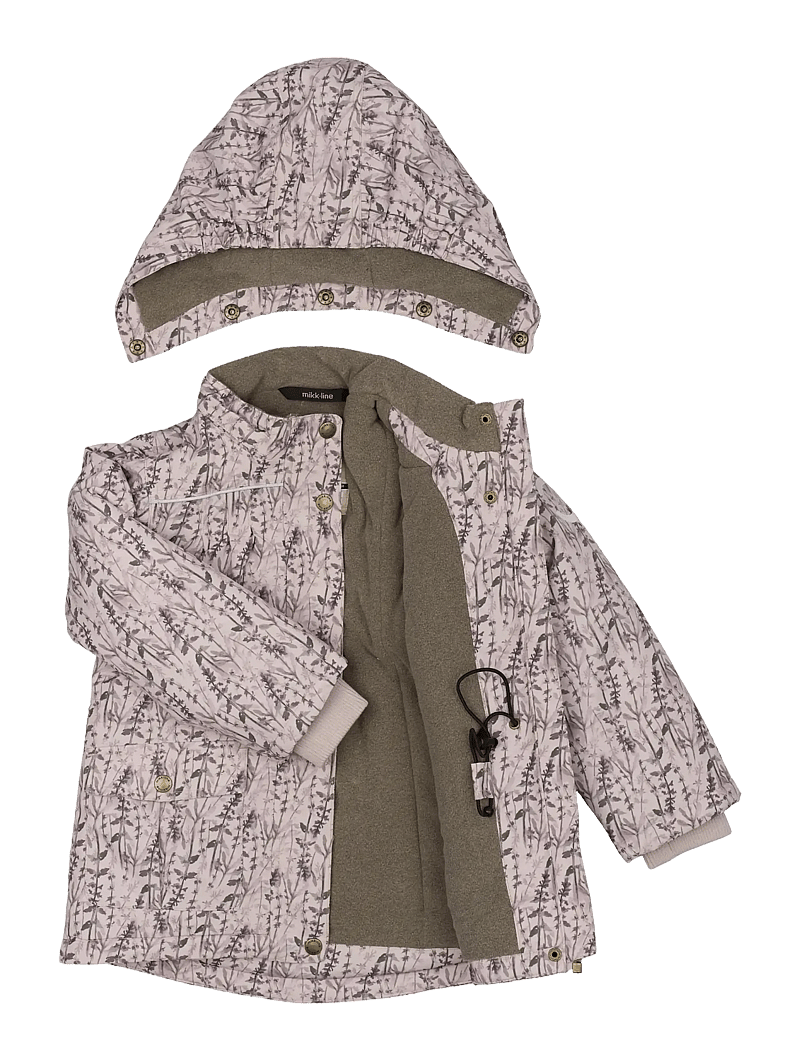 mikk-line - Polyester Jacket - Aop Floral - gewatteerde jassen - cloud gray - 2