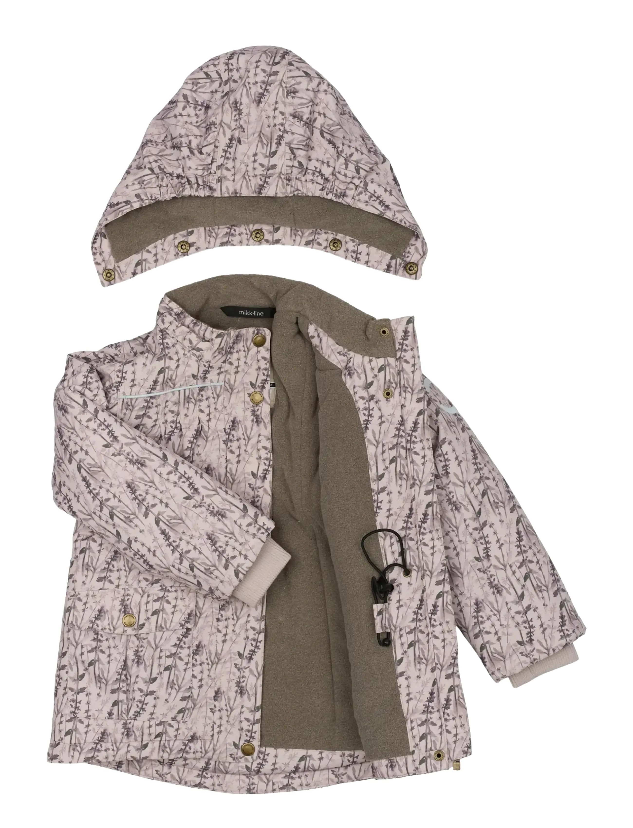 mikk-line - Polyester Jacket - Aop Floral - winterjacken - cloud gray - 2