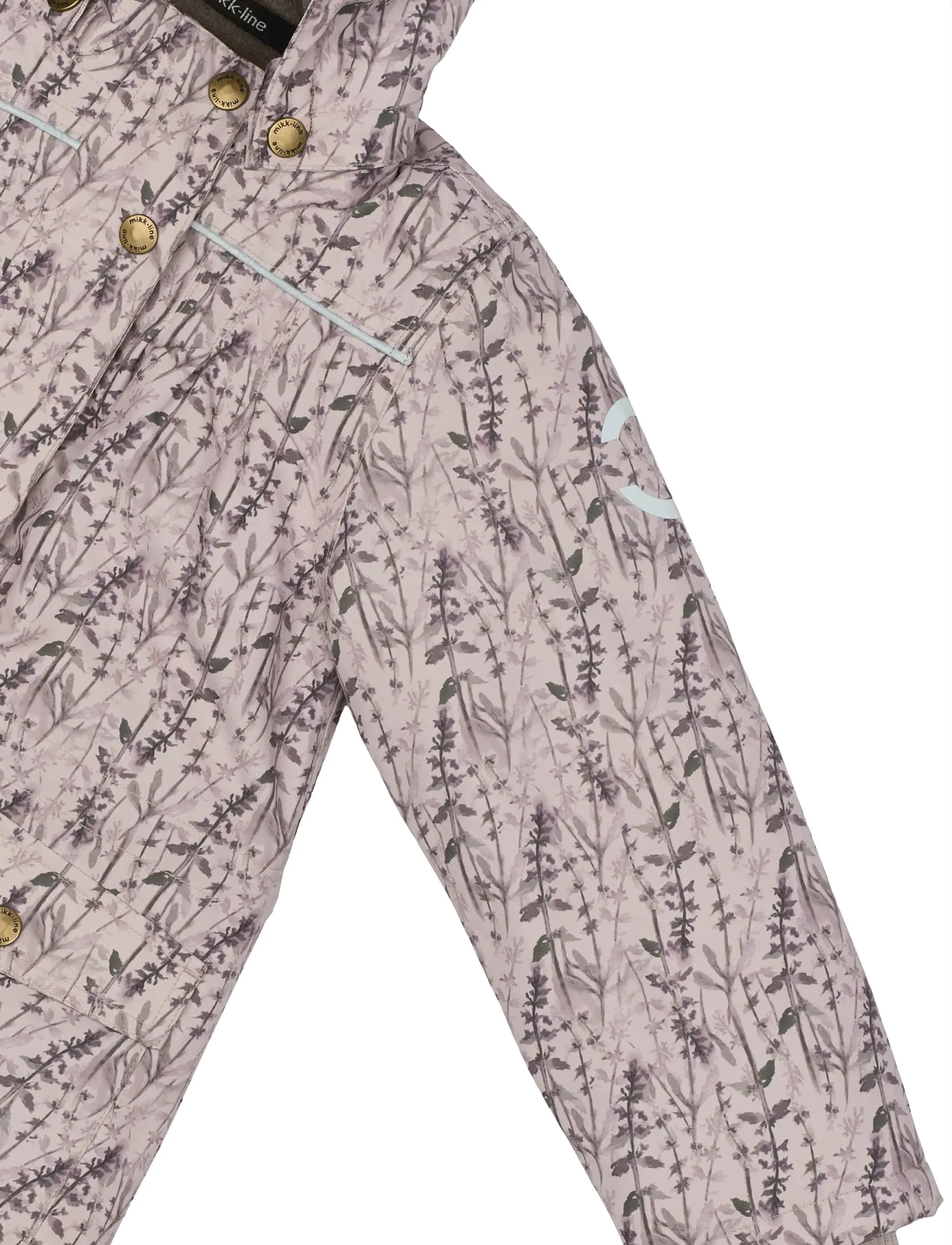 mikk-line - Polyester Jacket - Aop Floral - winterjacken - cloud gray - 4