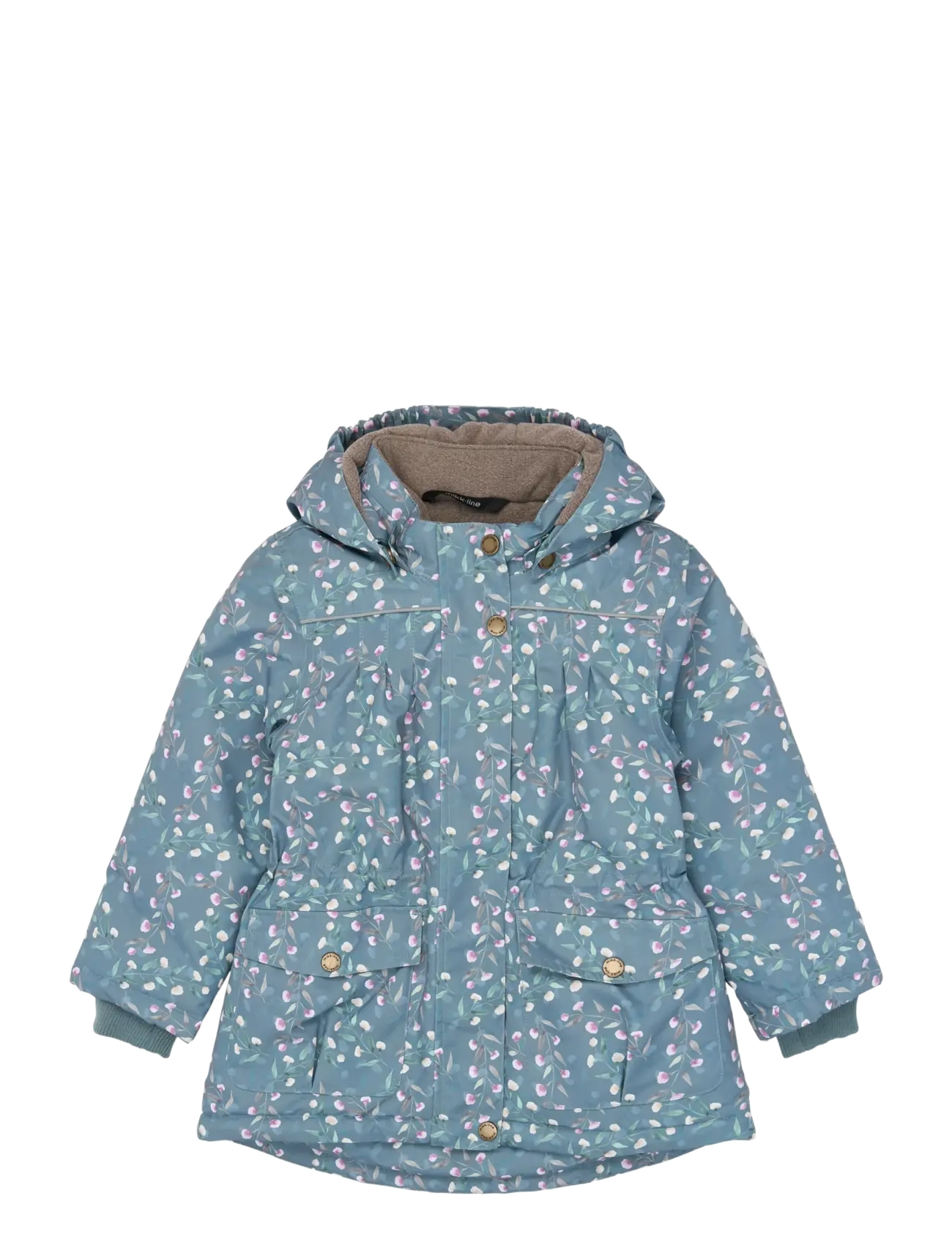mikk-line Polyester Jacket - Aop Floral - Jakker - FLORAL SHADOW AOP / blue