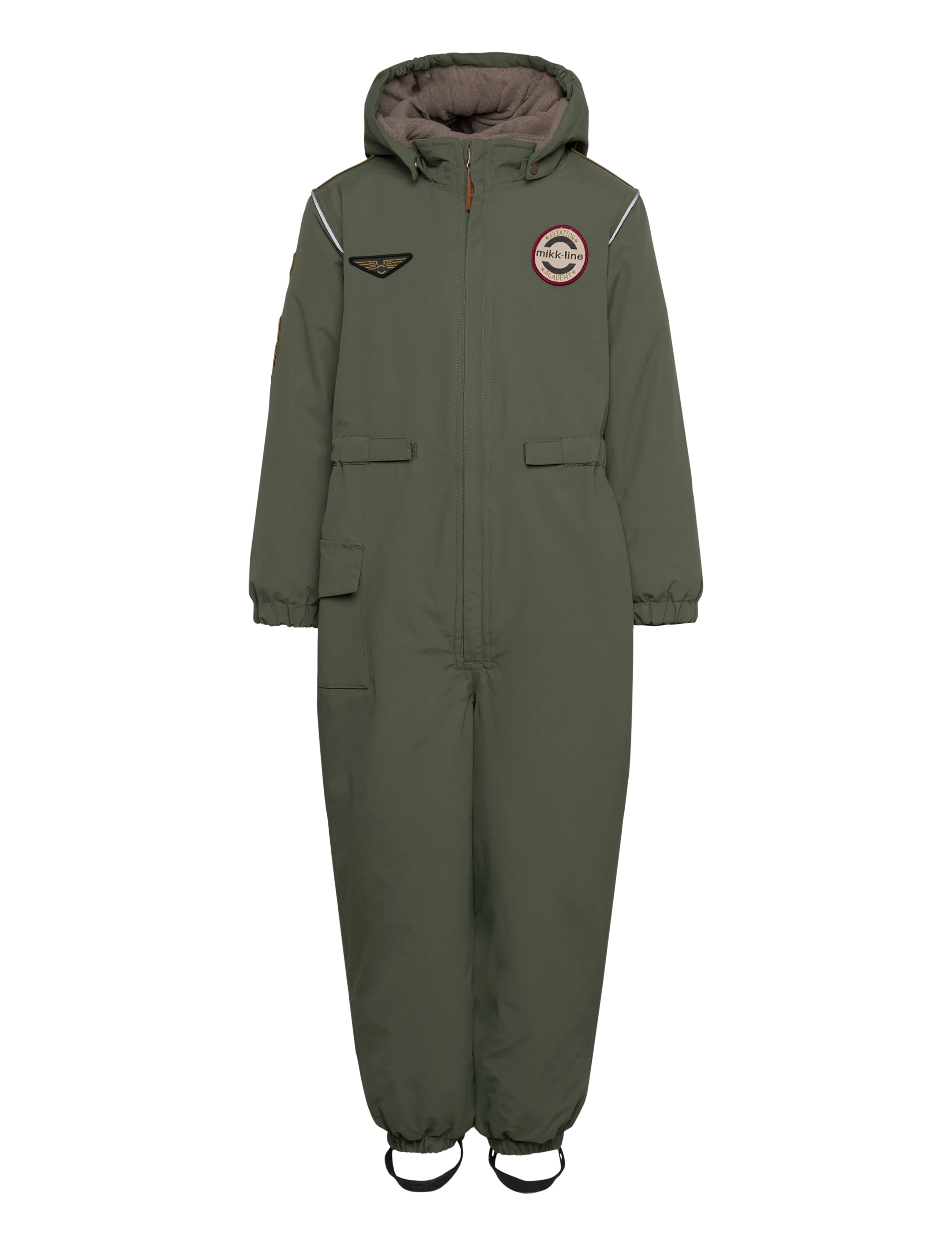 mikk-line Nylon Junior Suit - Solid, 104, Khaki green, Overalls > Overalls Og Sæt Til Sne-Ski, Børn