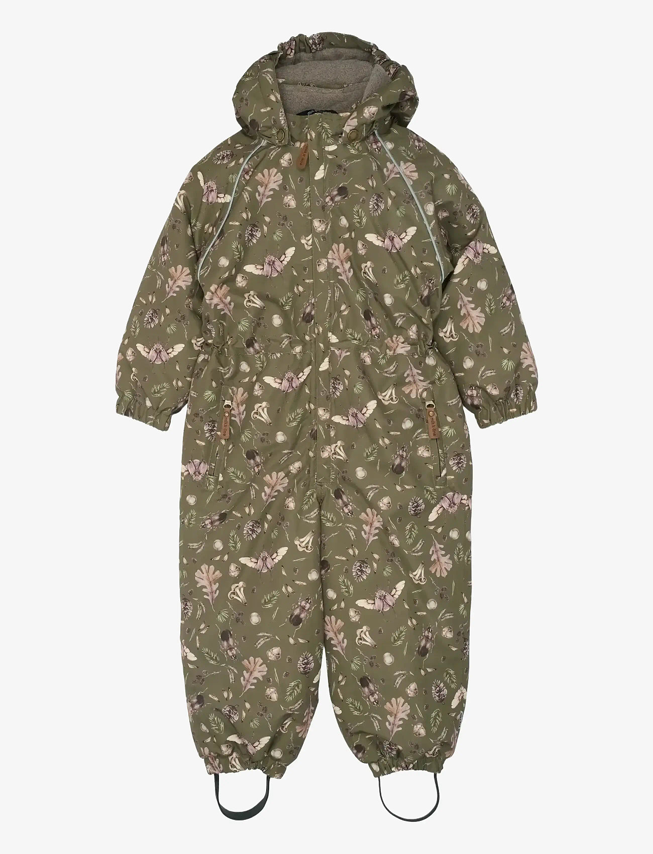mikk-line - Polyester Junior Suit - Aop Forrest - talvekombinesoon - burnt olive - 0