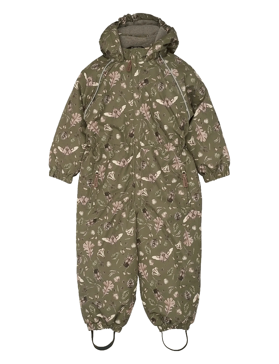 mikk-line - Polyester Junior Suit - Aop Forrest - shop efter alder - burnt olive - 0