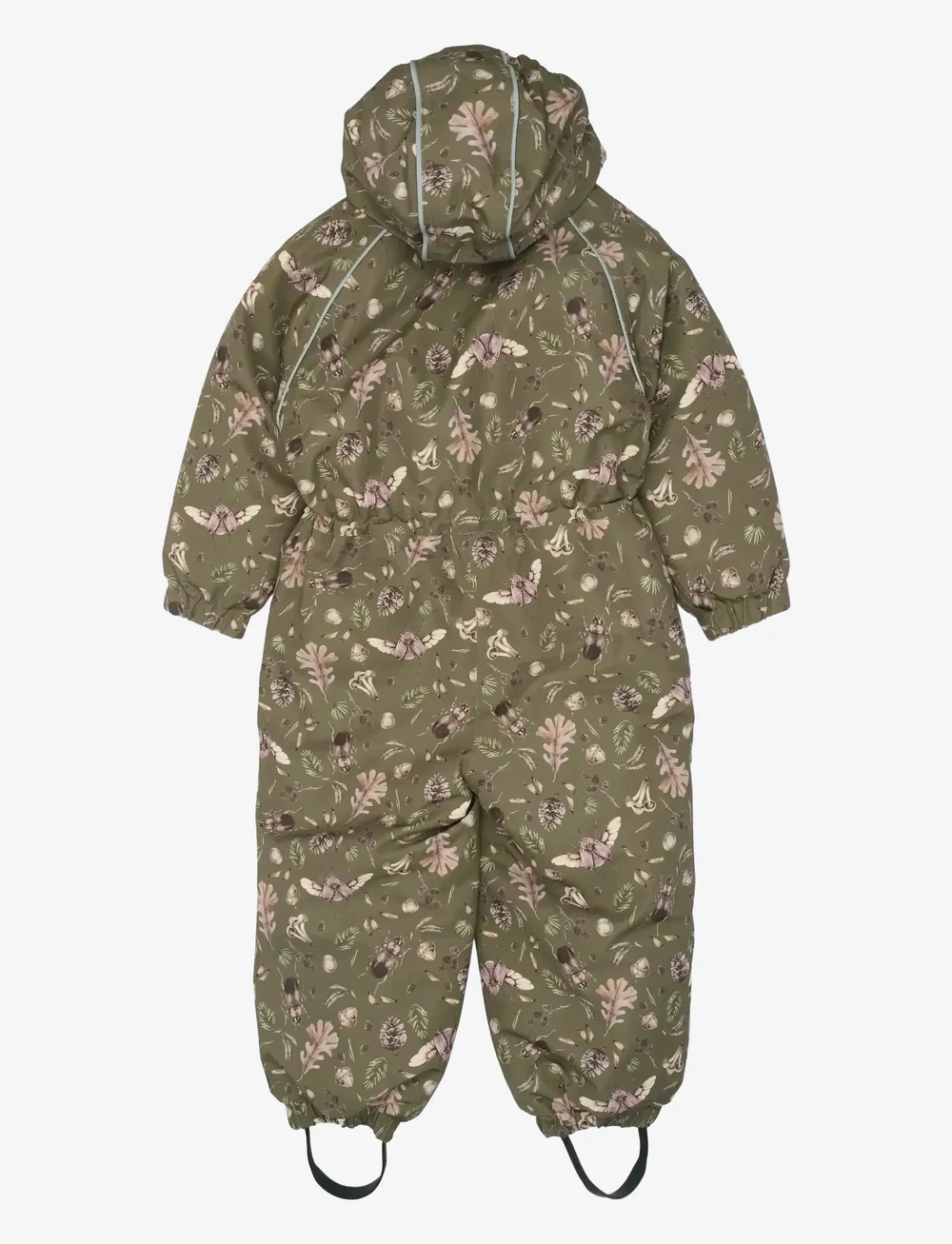 mikk-line - Polyester Junior Suit - Aop Forrest - vinteroveraller - burnt olive - 1