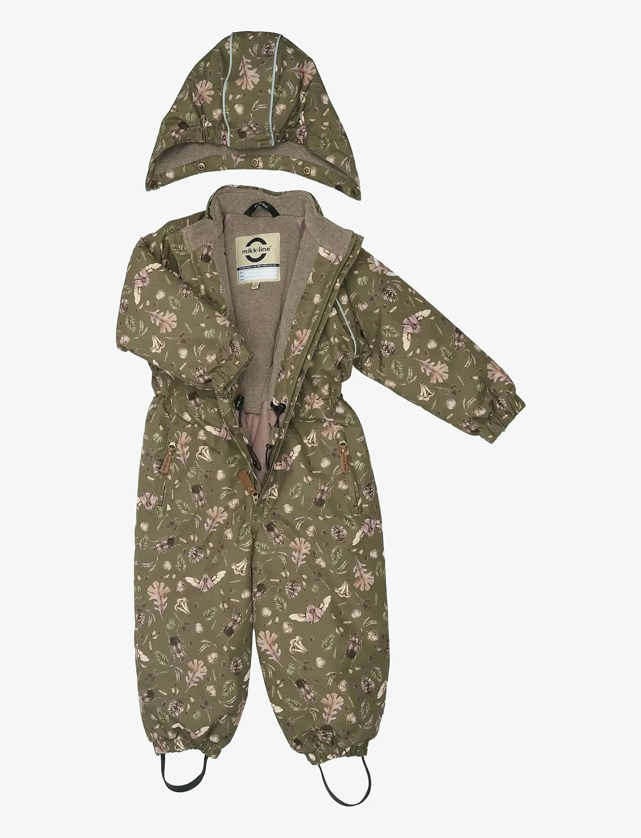mikk-line - Polyester Junior Suit - Aop Forrest - talvekombinesoon - burnt olive - 2