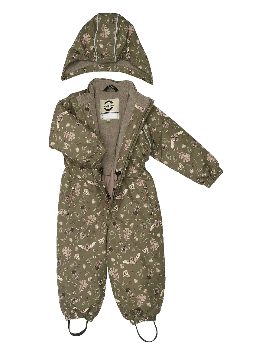 mikk-line - Polyester Junior Suit - Aop Forrest - shop efter alder - burnt olive - 2