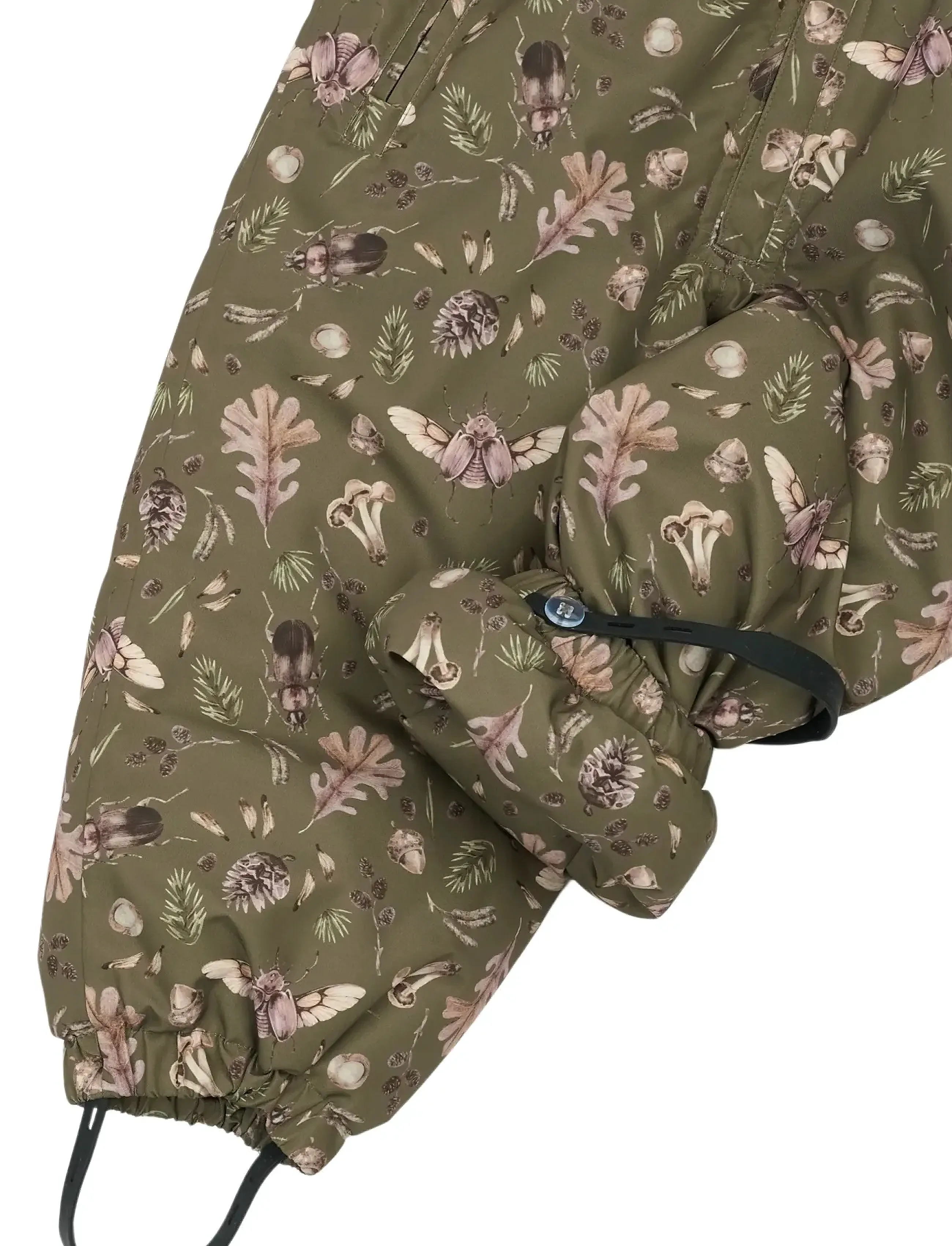 mikk-line - Polyester Junior Suit - Aop Forrest - overalls - burnt olive - 3