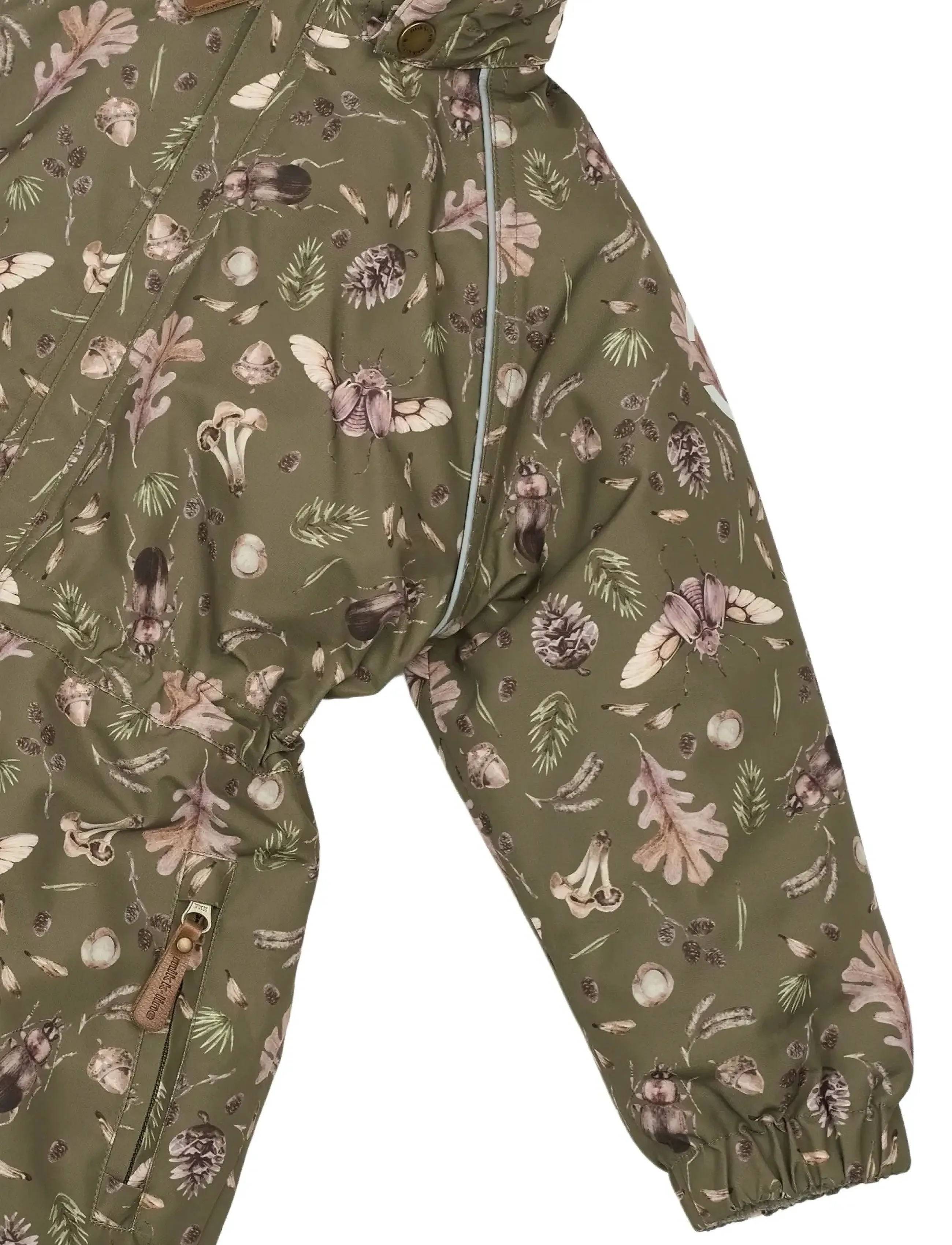 mikk-line - Polyester Junior Suit - Aop Forrest - overalls - burnt olive - 4