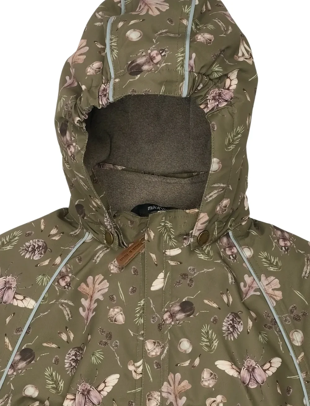 mikk-line - Polyester Junior Suit - Aop Forrest - vinteroveraller - burnt olive - 5