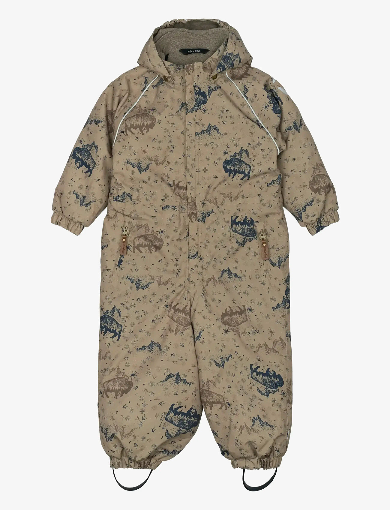 mikk-line - Polyester Junior Suit - Aop Forrest - børn - coriander - 0