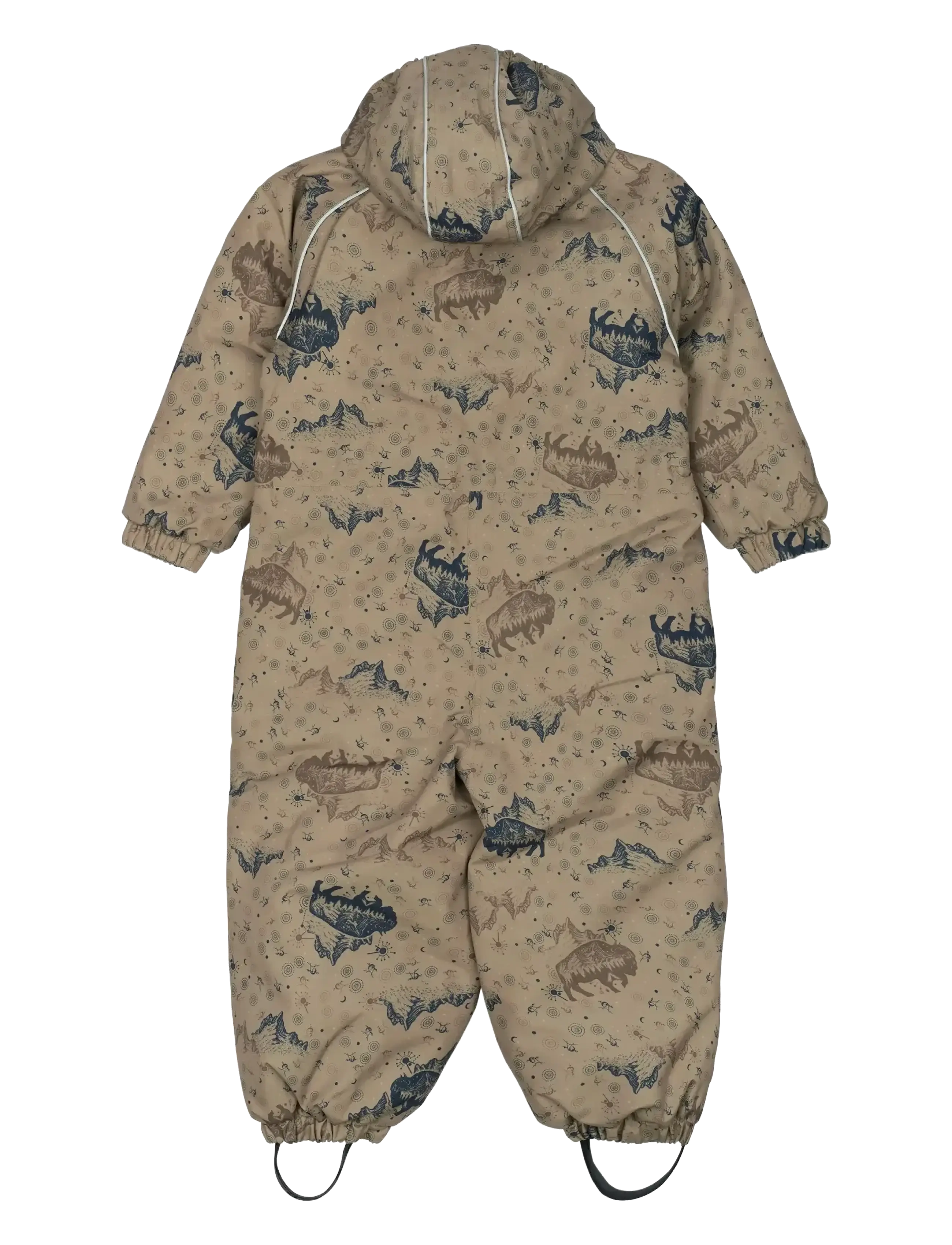 mikk-line - Polyester Junior Suit - Aop Forrest - vinteroveraller - coriander - 1