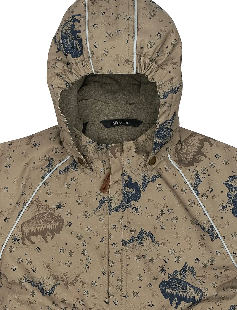 mikk-line - Polyester Junior Suit - Aop Forrest - schneeanzug - coriander - 3