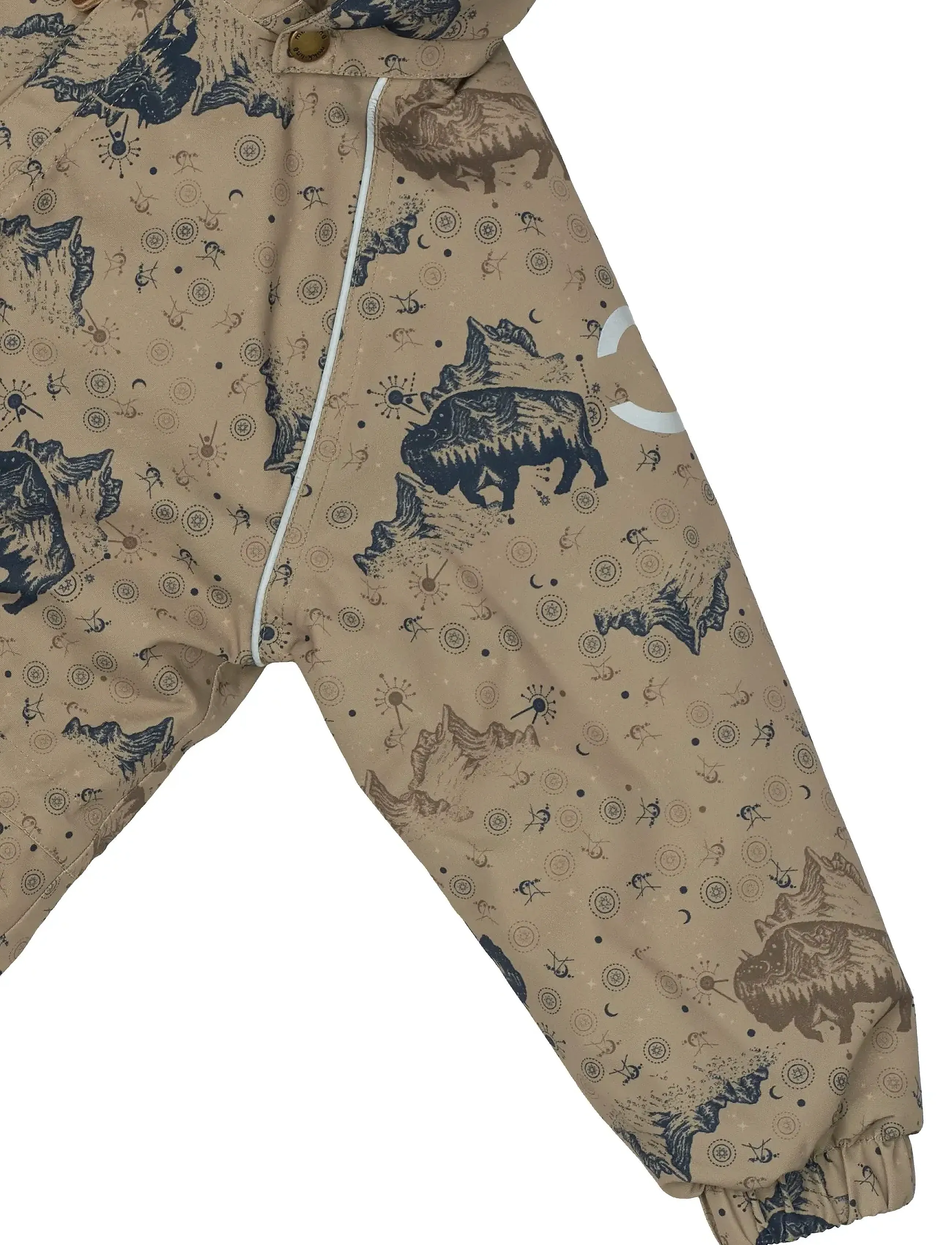 mikk-line - Polyester Junior Suit - Aop Forrest - coveralls - coriander - 4