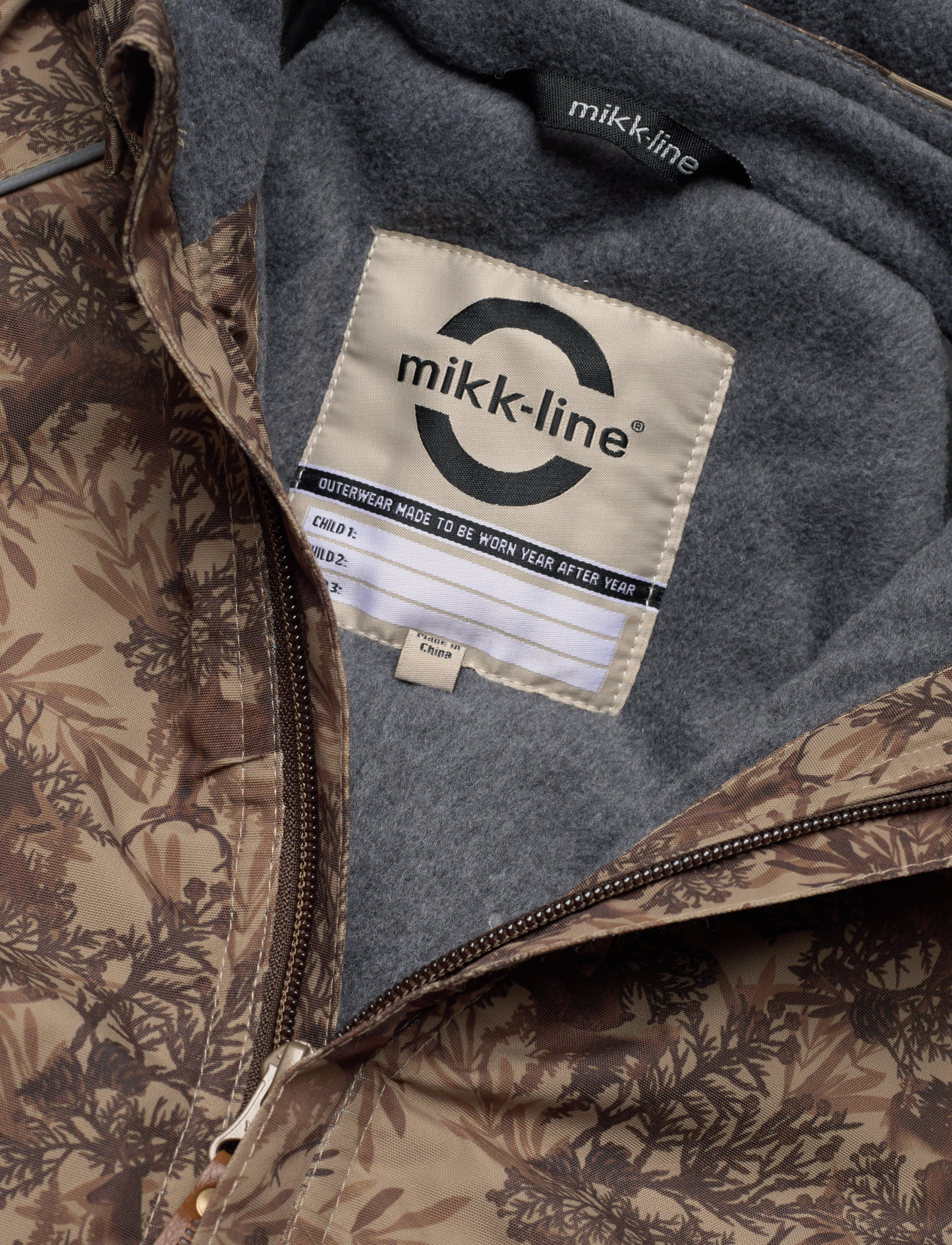 mikk-line - Polyester Junior Suit - Aop Forrest - børn - kelp - 2