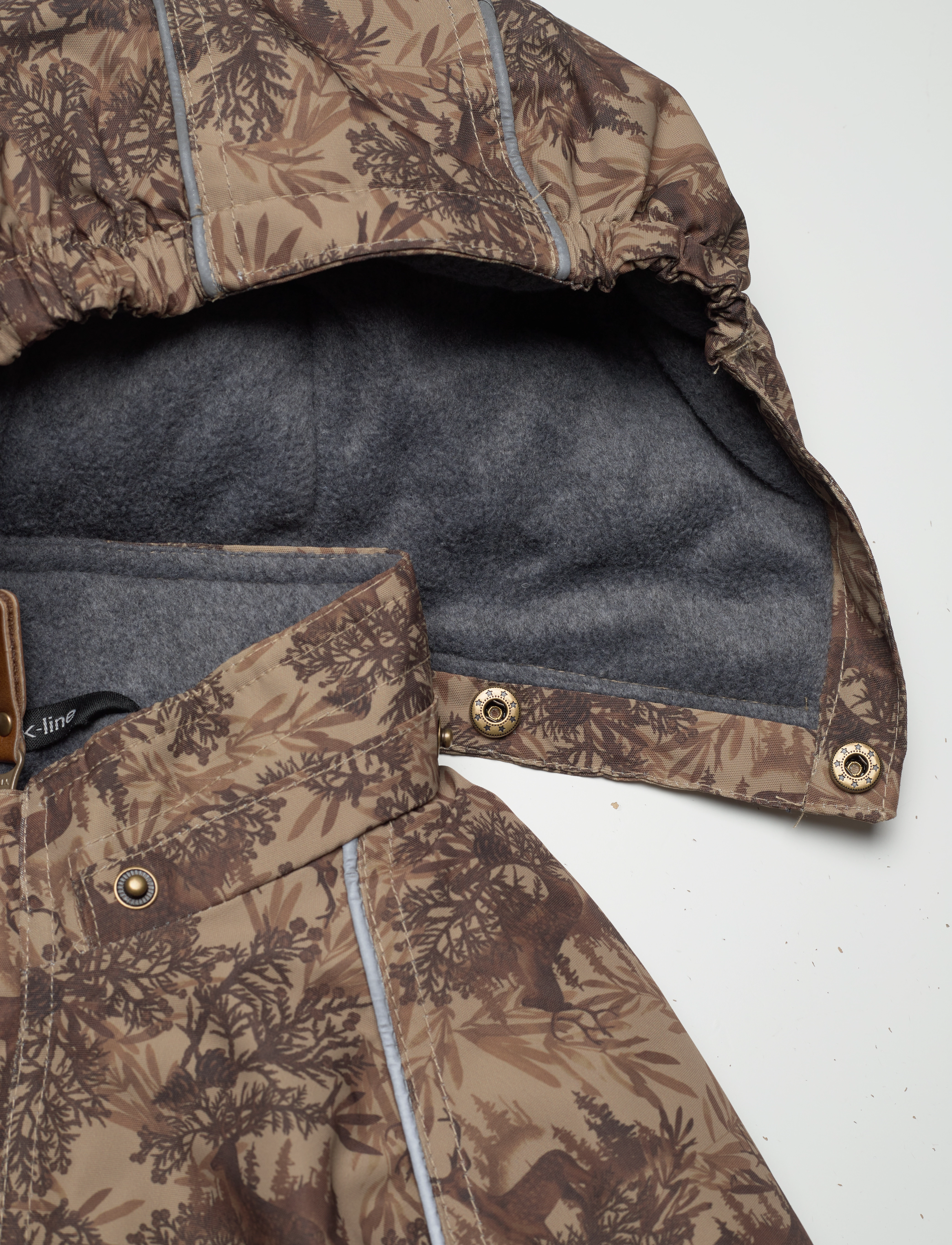 mikk-line - Polyester Junior Suit - Aop Forrest - børn - kelp - 5