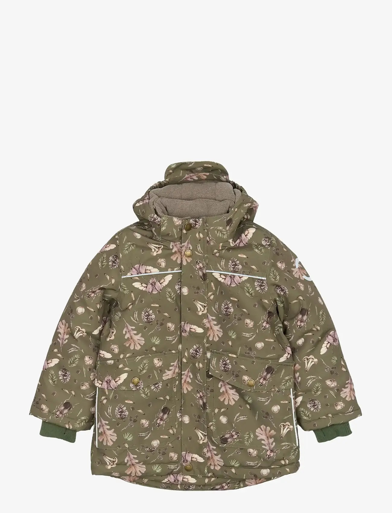 mikk-line - Polyester Jacket - Aop - børn - burnt olive - 0