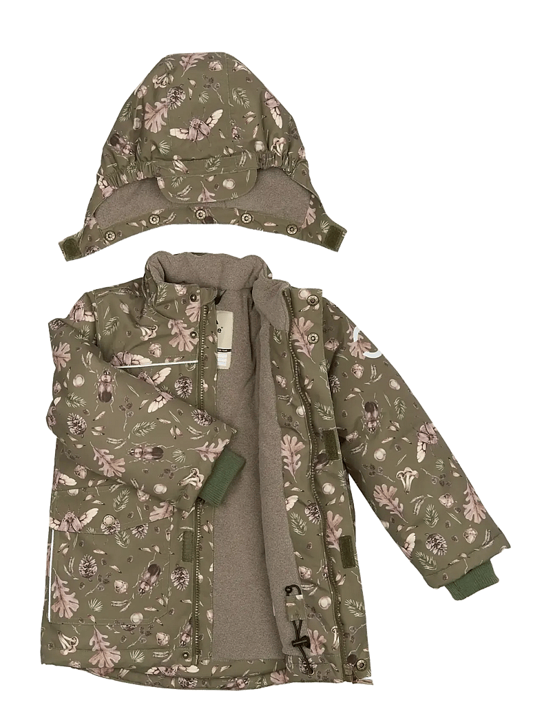 mikk-line - Polyester Jacket - Aop - puhvis ja polsterdatud - burnt olive - 2