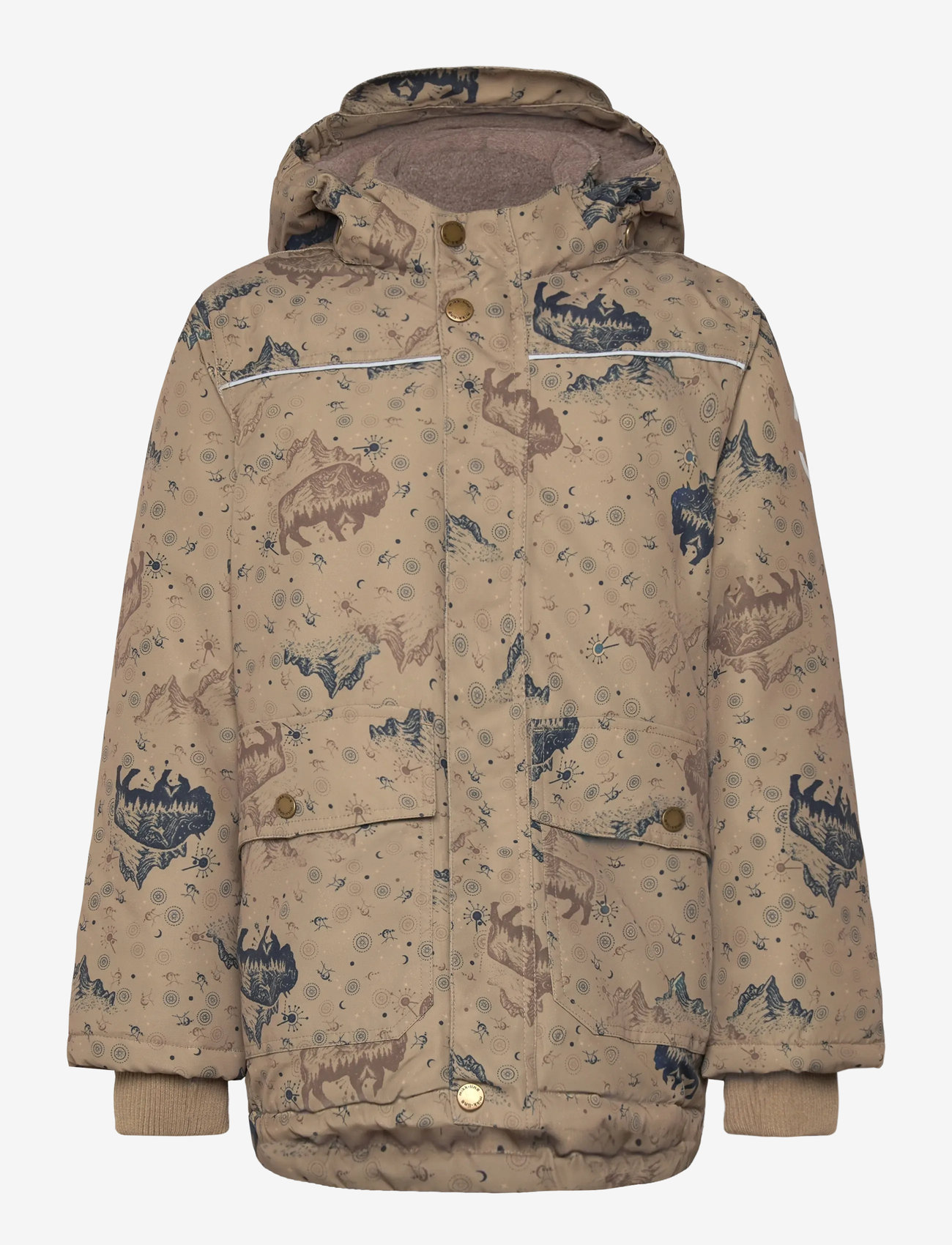 mikk-line - Polyester Jacket - Aop - børn - coriander - 0