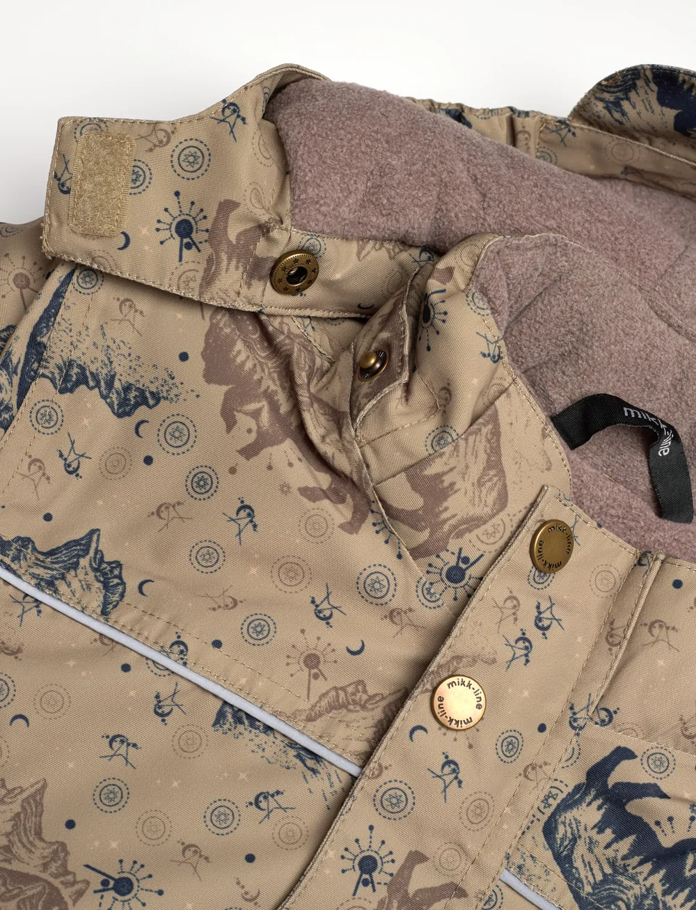 mikk-line - Polyester Jacket - Aop - daunen- und steppjacken - coriander - 3