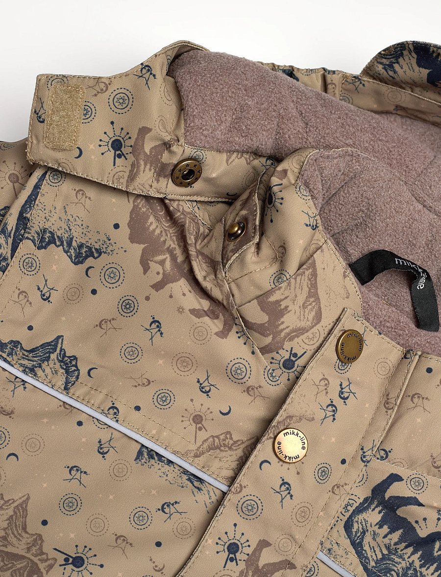 mikk-line - Polyester Boys Jacket - Aop - daunen- und steppjacken - coriander - 3
